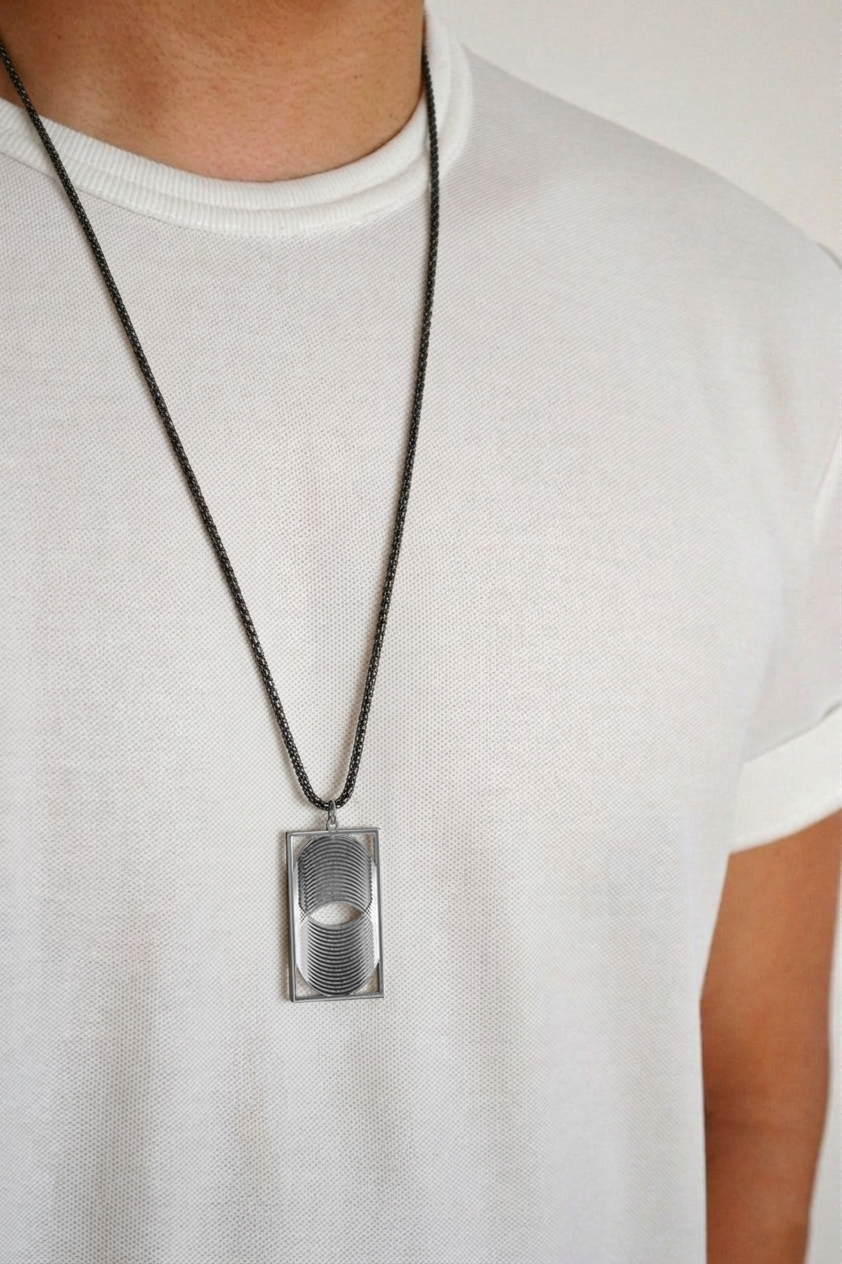 Symbol Jewelry | Silver Vortex Necklace