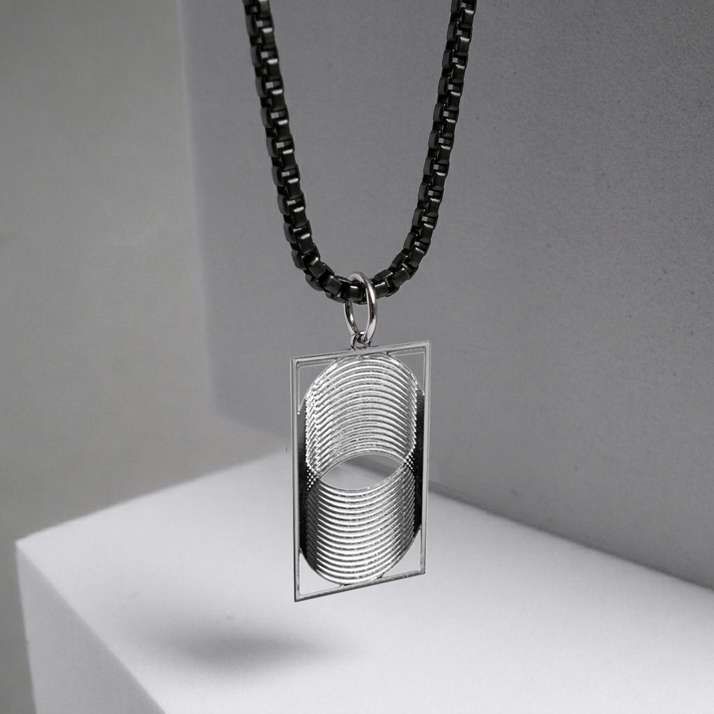 Symbol Jewelry | Silver Vortex Necklace
