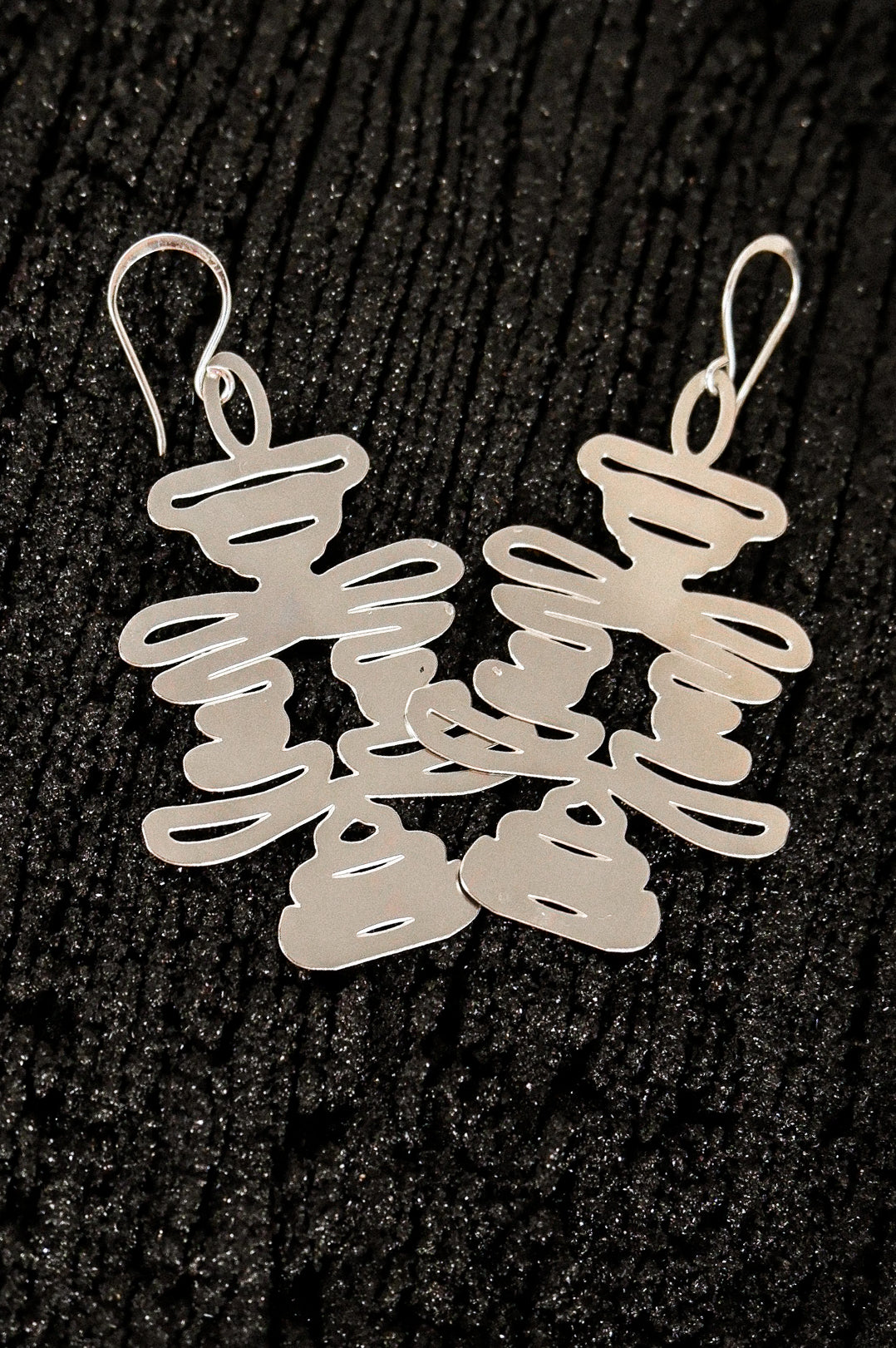 Rael Cohen Mayan Inspired Earrings In Silver