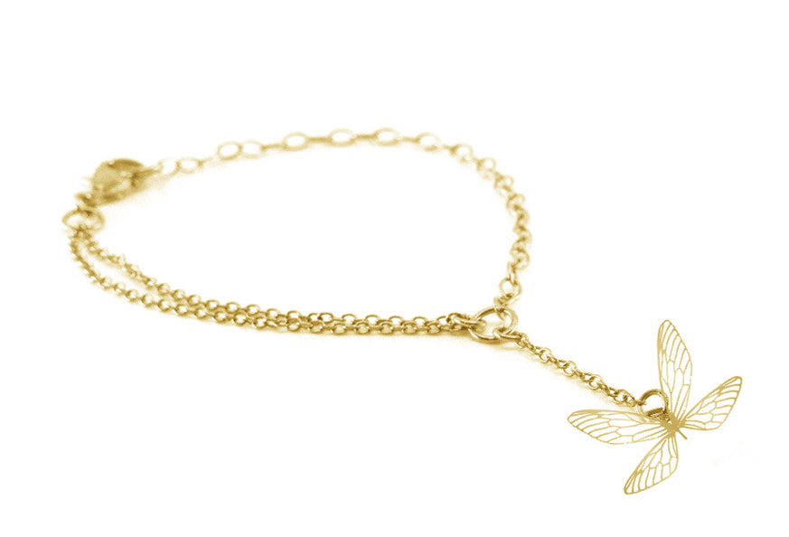 Rael Cohen Butterfly Inspired Charm Bracelet In Gold