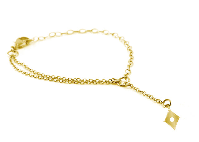 Rael Cohen Diamond Shape Charm Bracelet In Gold