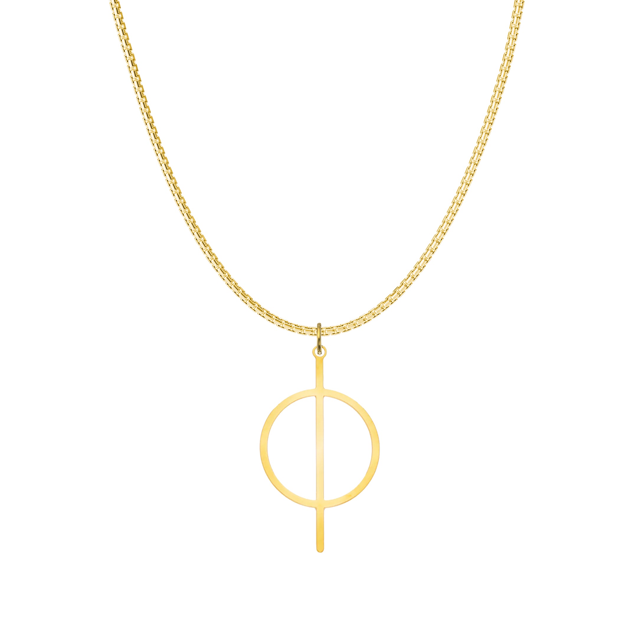 Science Jewelry - Mens Phi Necklace