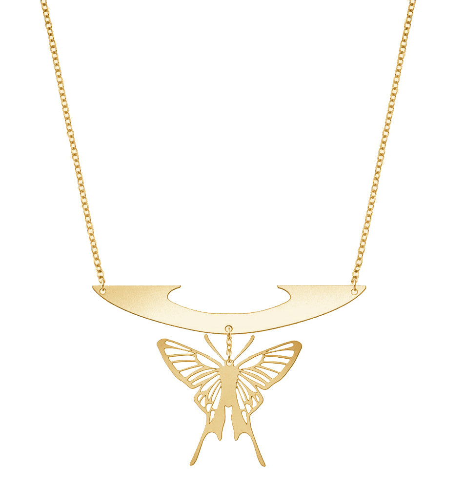 Gossamer Butterfly Statement Necklace