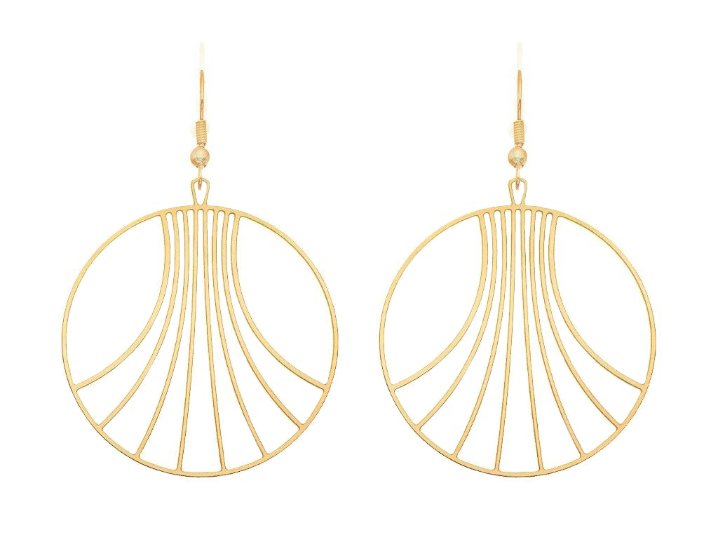 Gravity Wave Drop Earrings