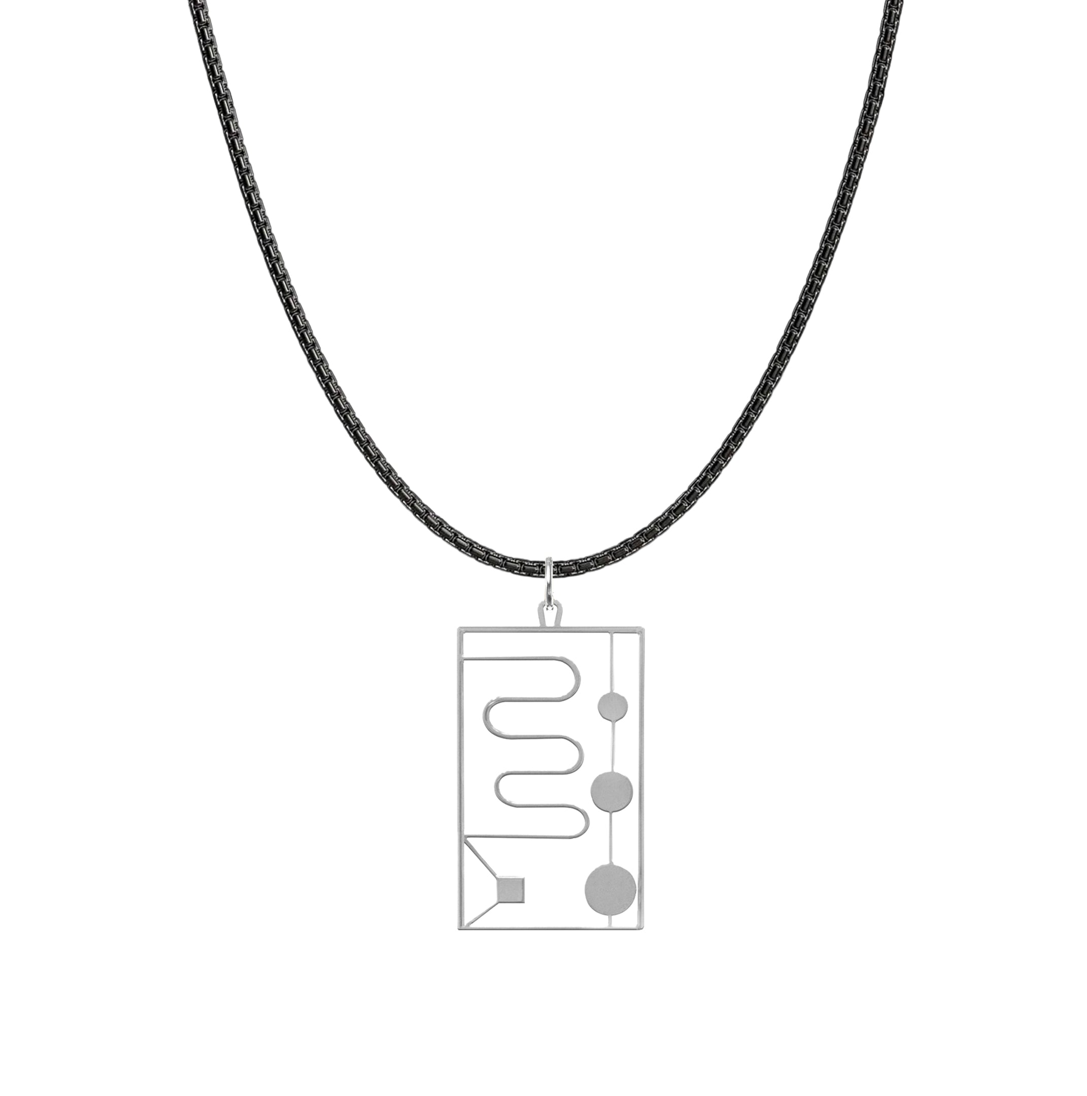Art Jewelry - Mens Abstract Art Necklace