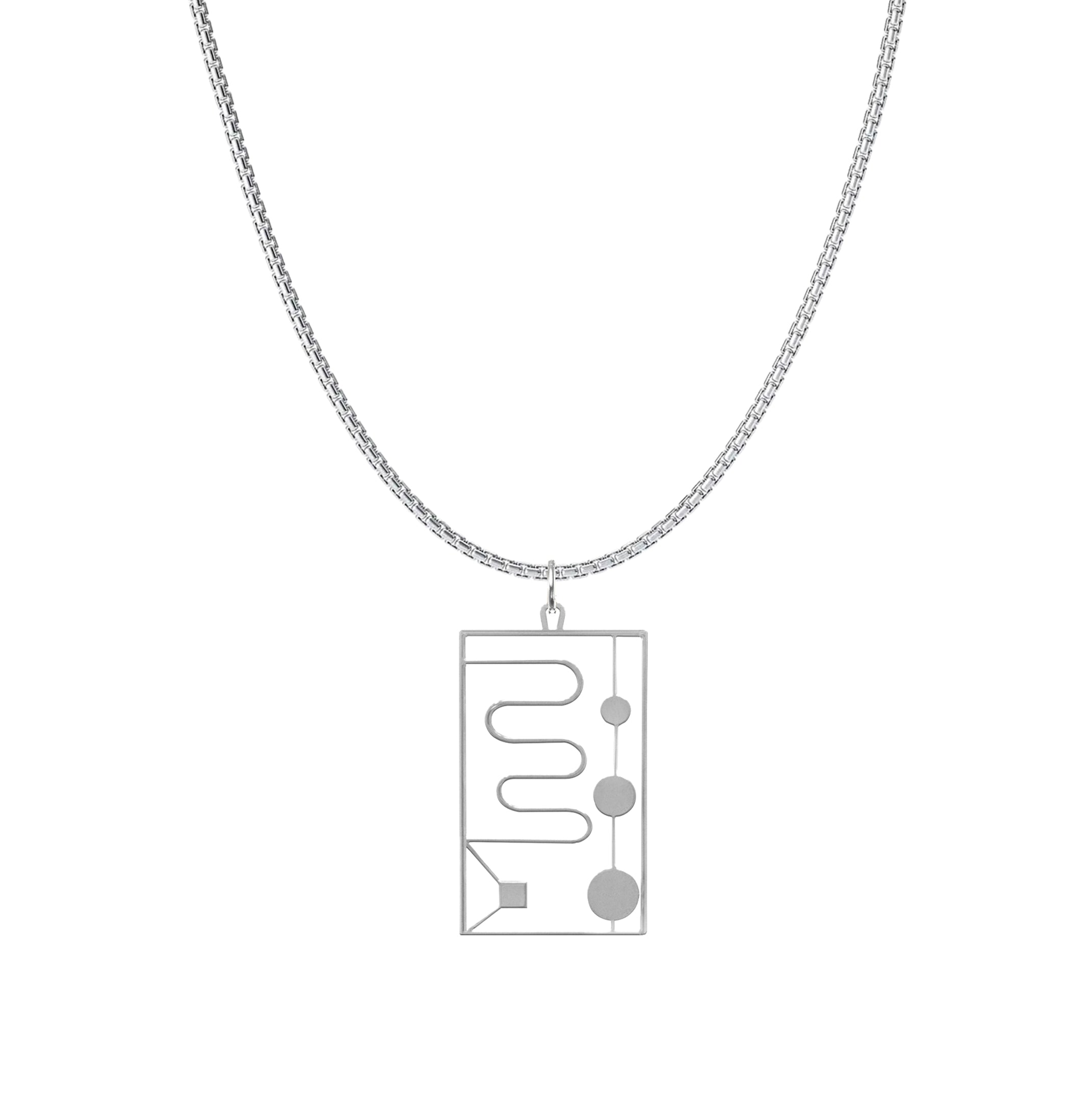 Art Jewelry - Mens Abstract Art Necklace
