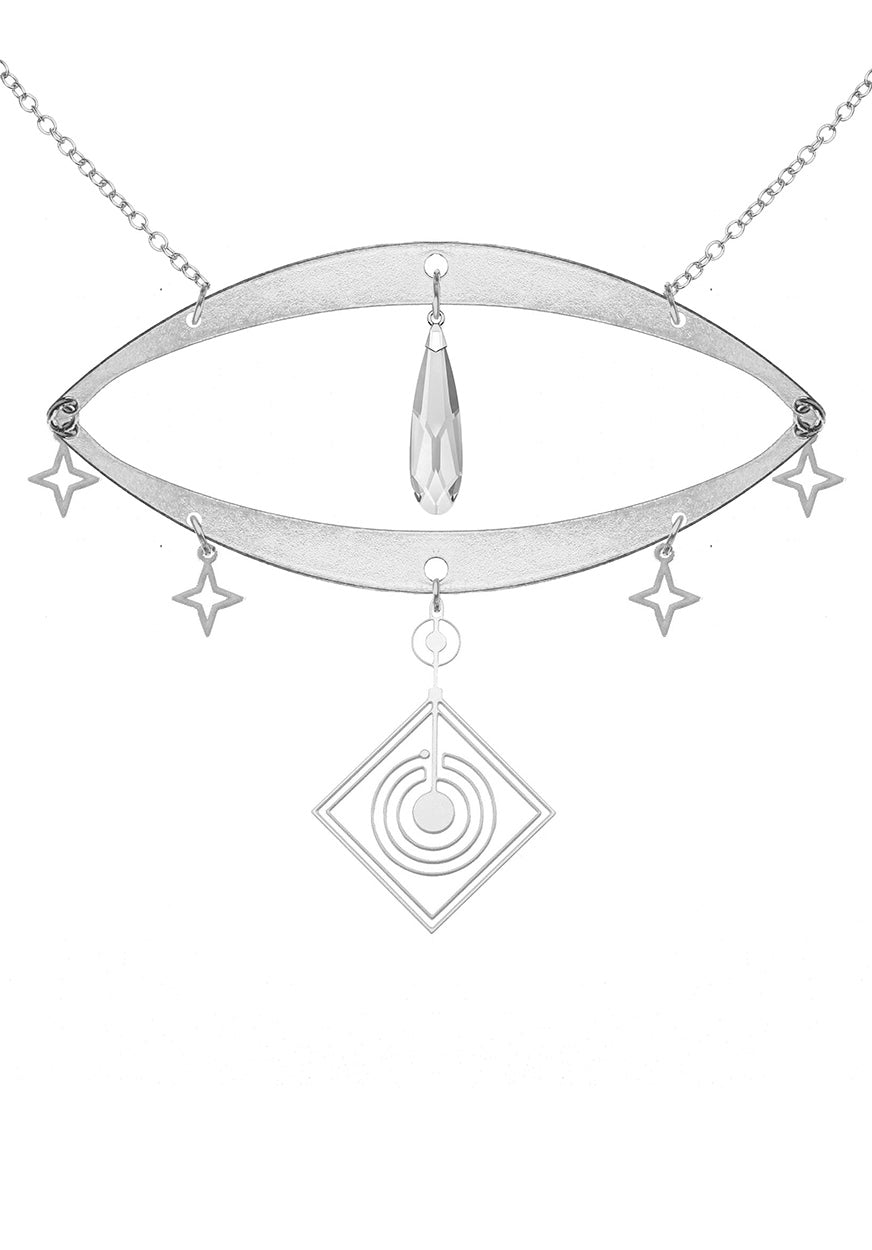 Rael Cohen Statement Evil Eye Necklace In Silver