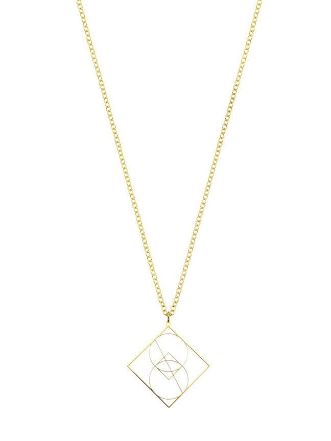 Rael Cohen Vesica Pices Necklace In Gold