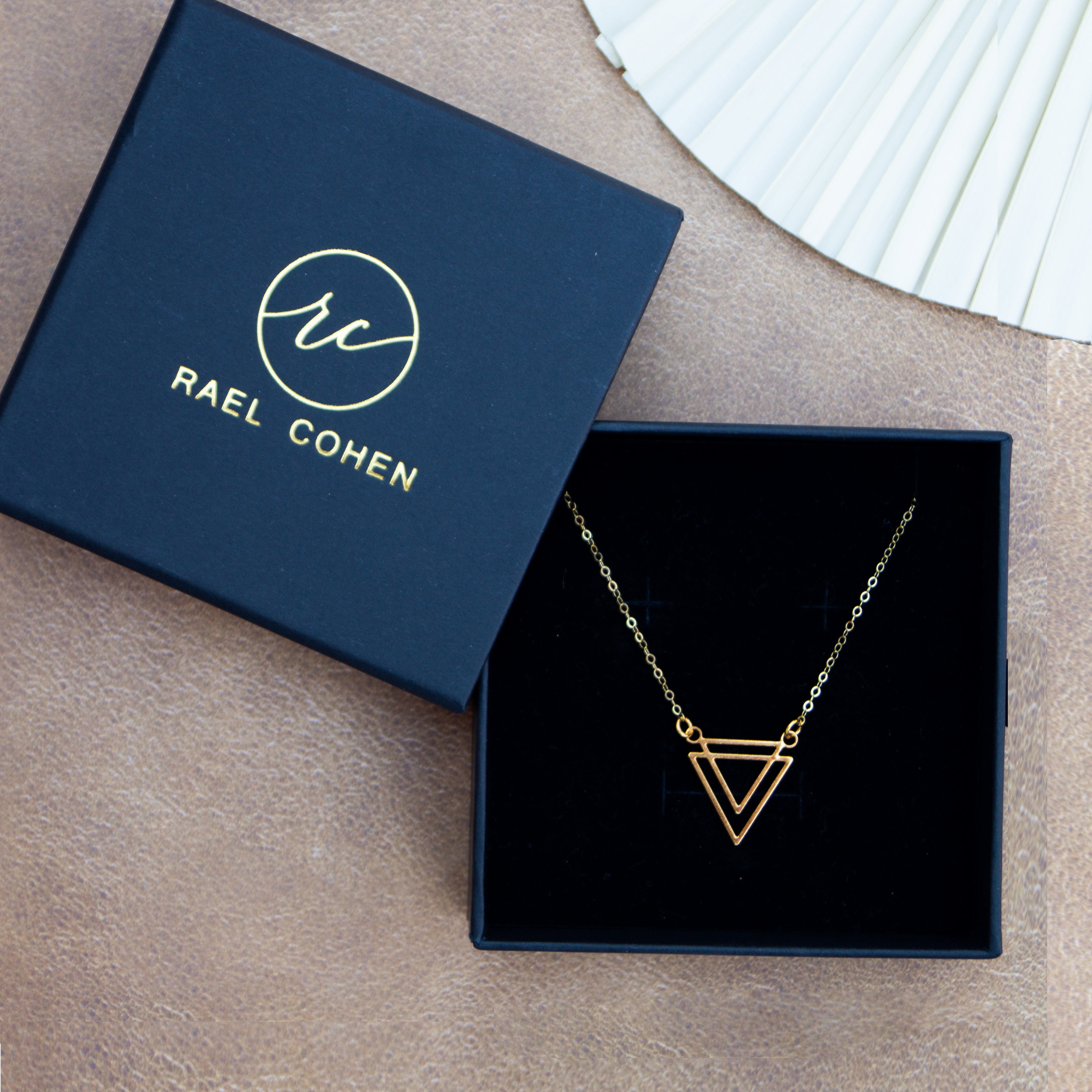 Double Triangle Necklace