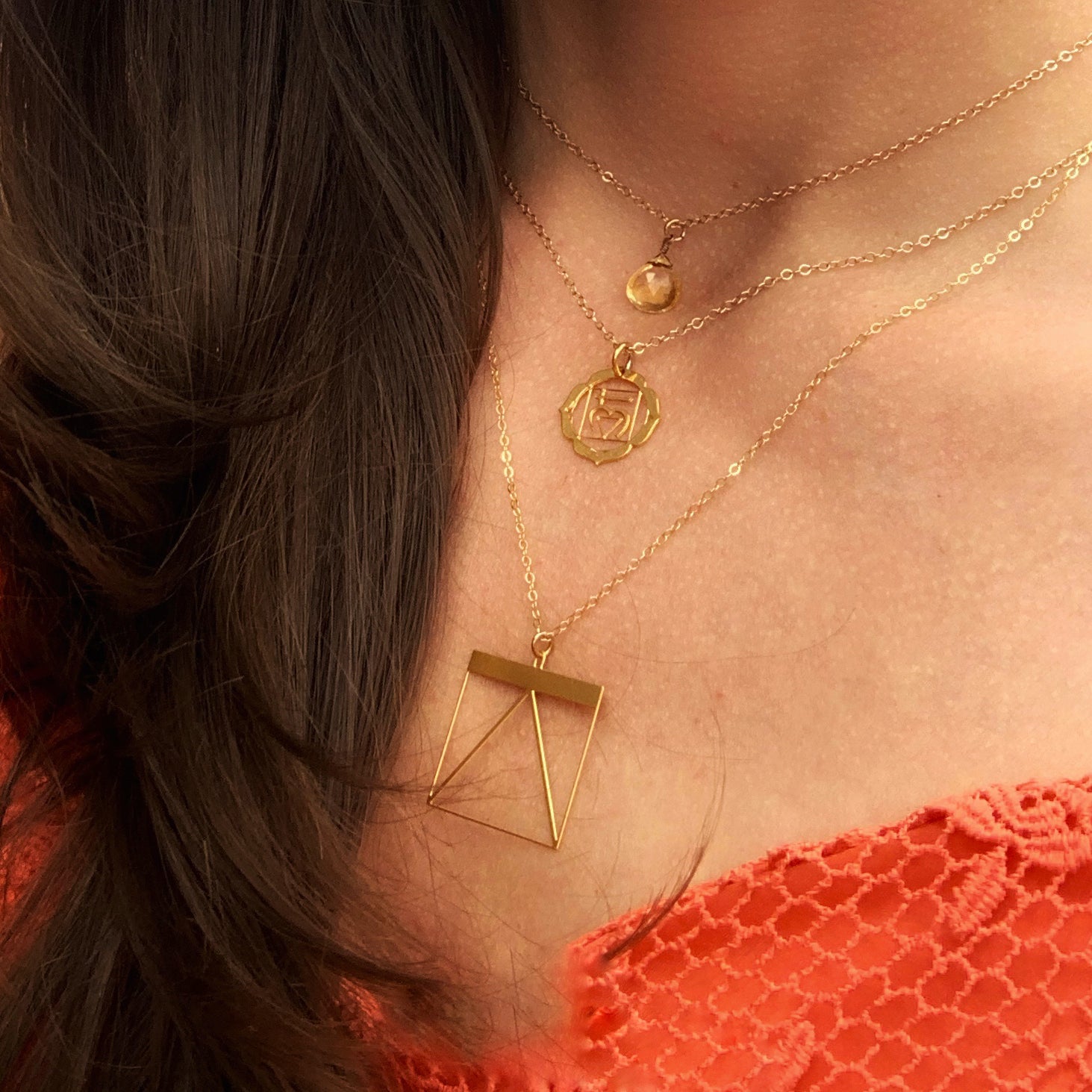 Root Chakra Necklace | Chakras Jewelry for Grounding