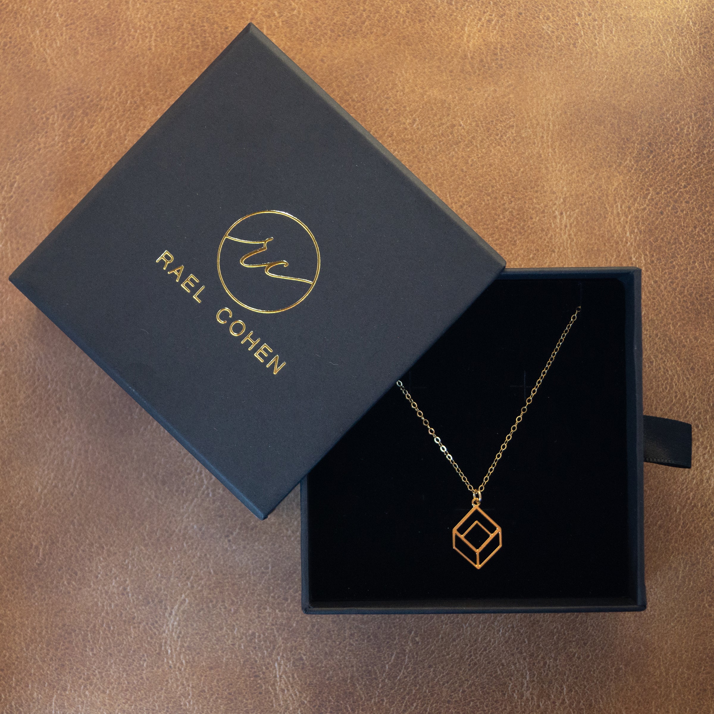Cube Jewelry - Geometric Pendant Necklace