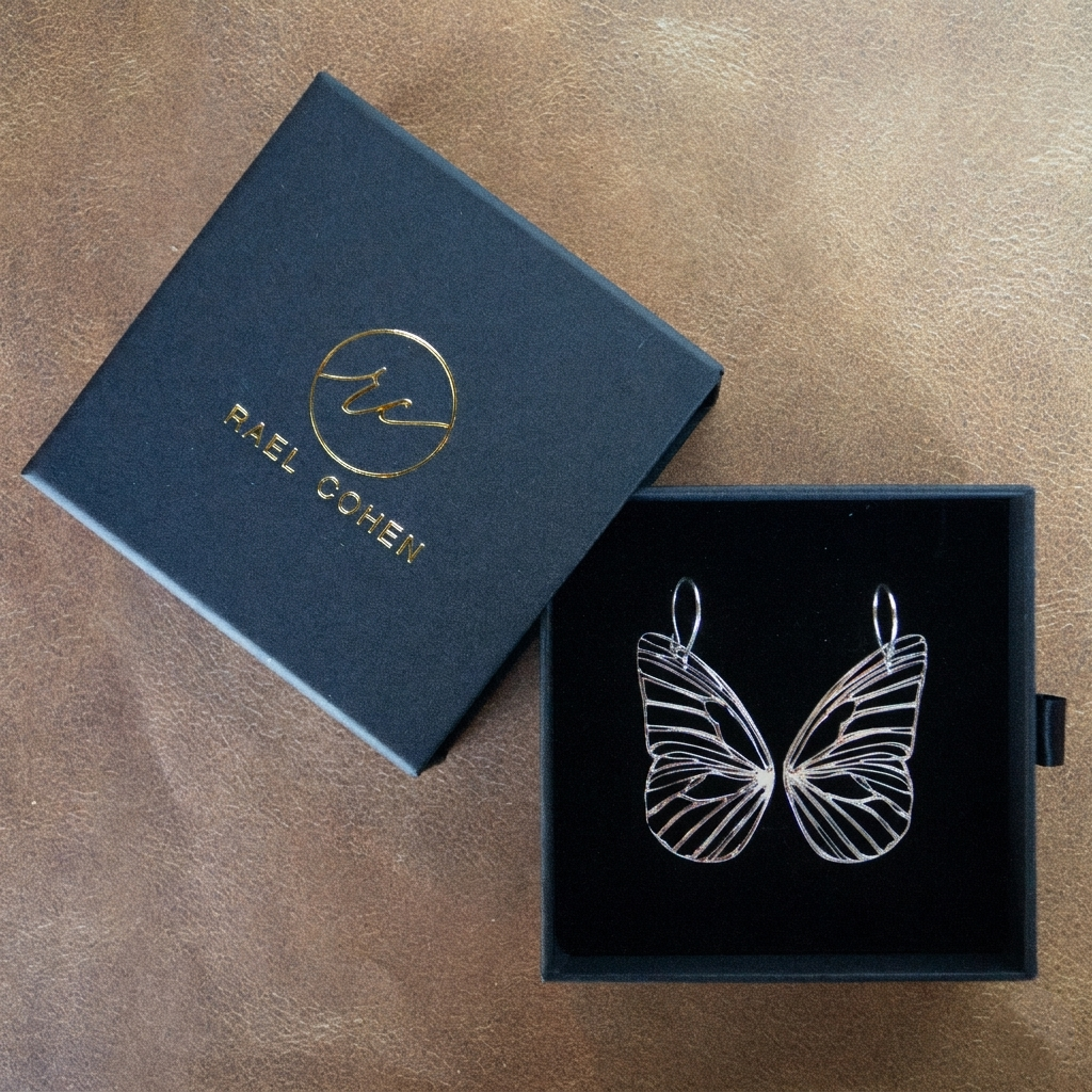 Silver Butterfly Earrings
