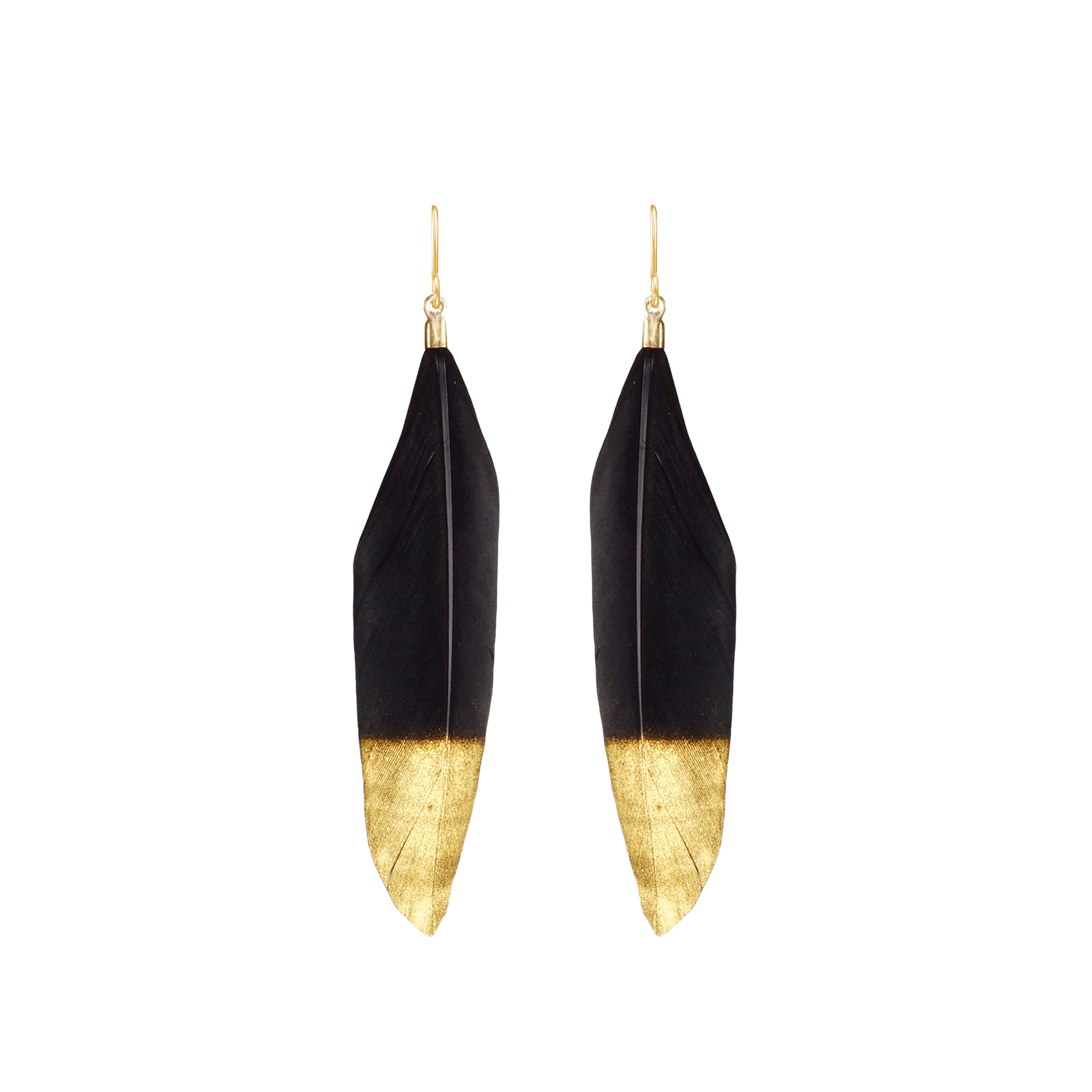Feather Drop Earrings