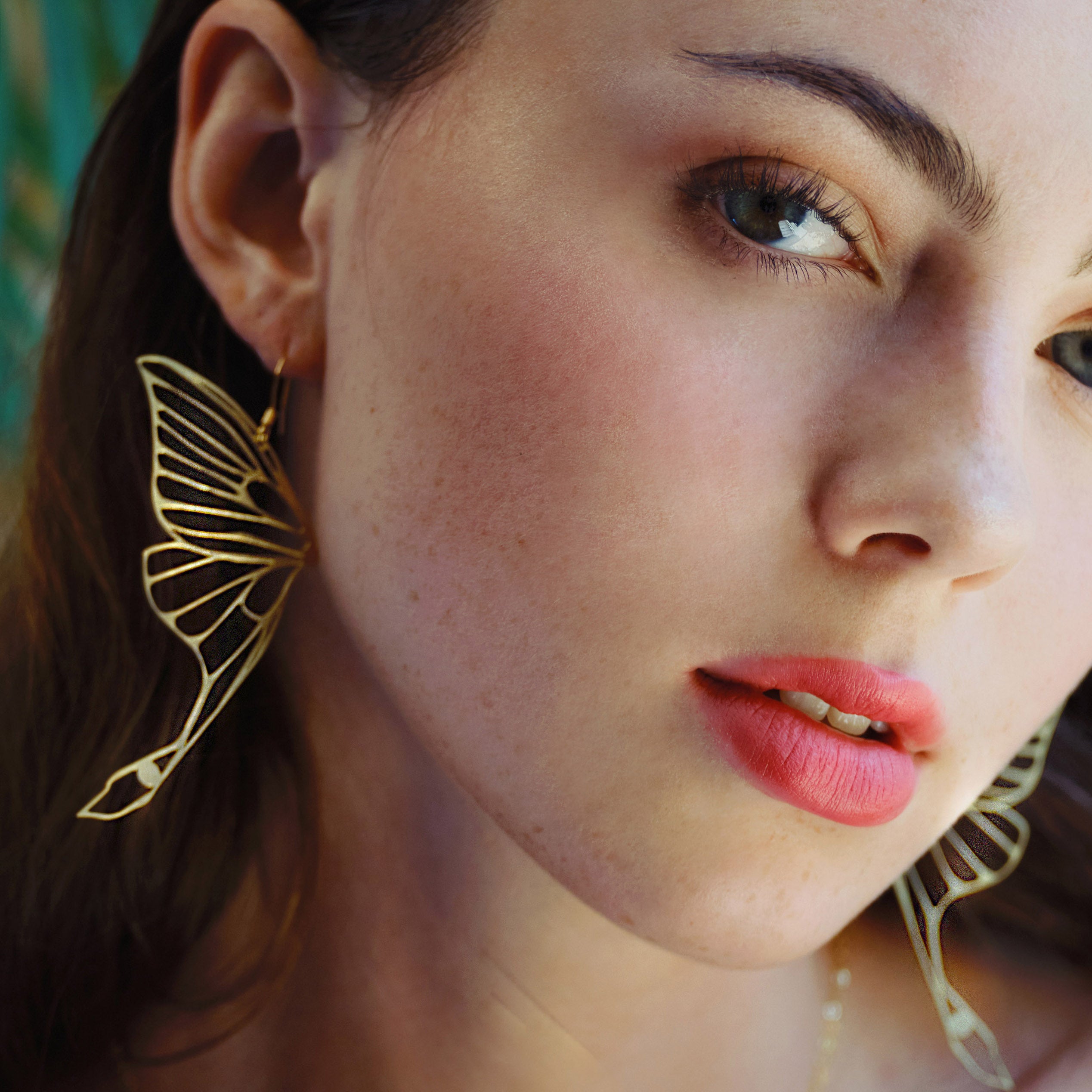 Rael Cohen Luna Moth Nature Inspired Earrings In Gold