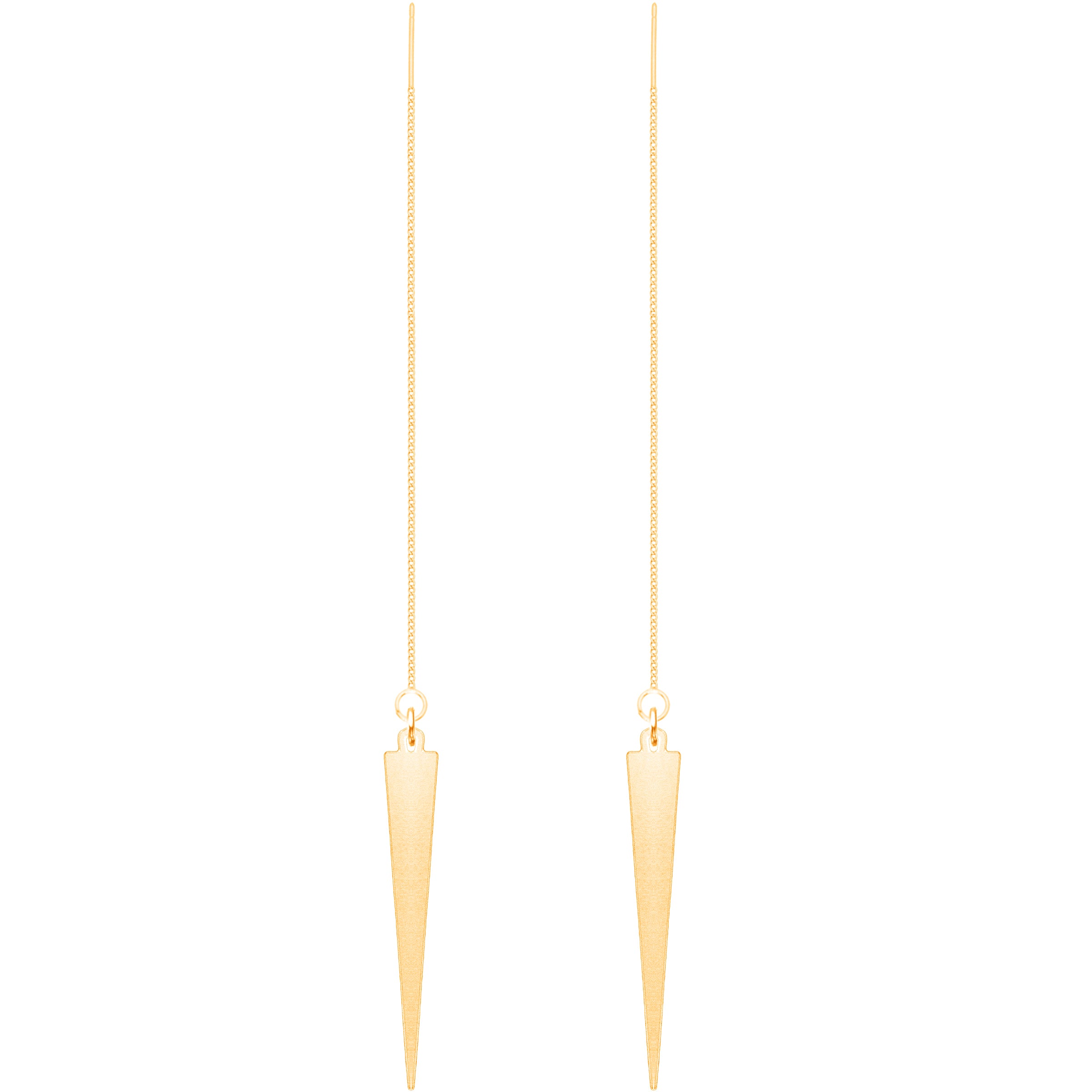 Rebel Jewelry - Chain Earrings with Spikes