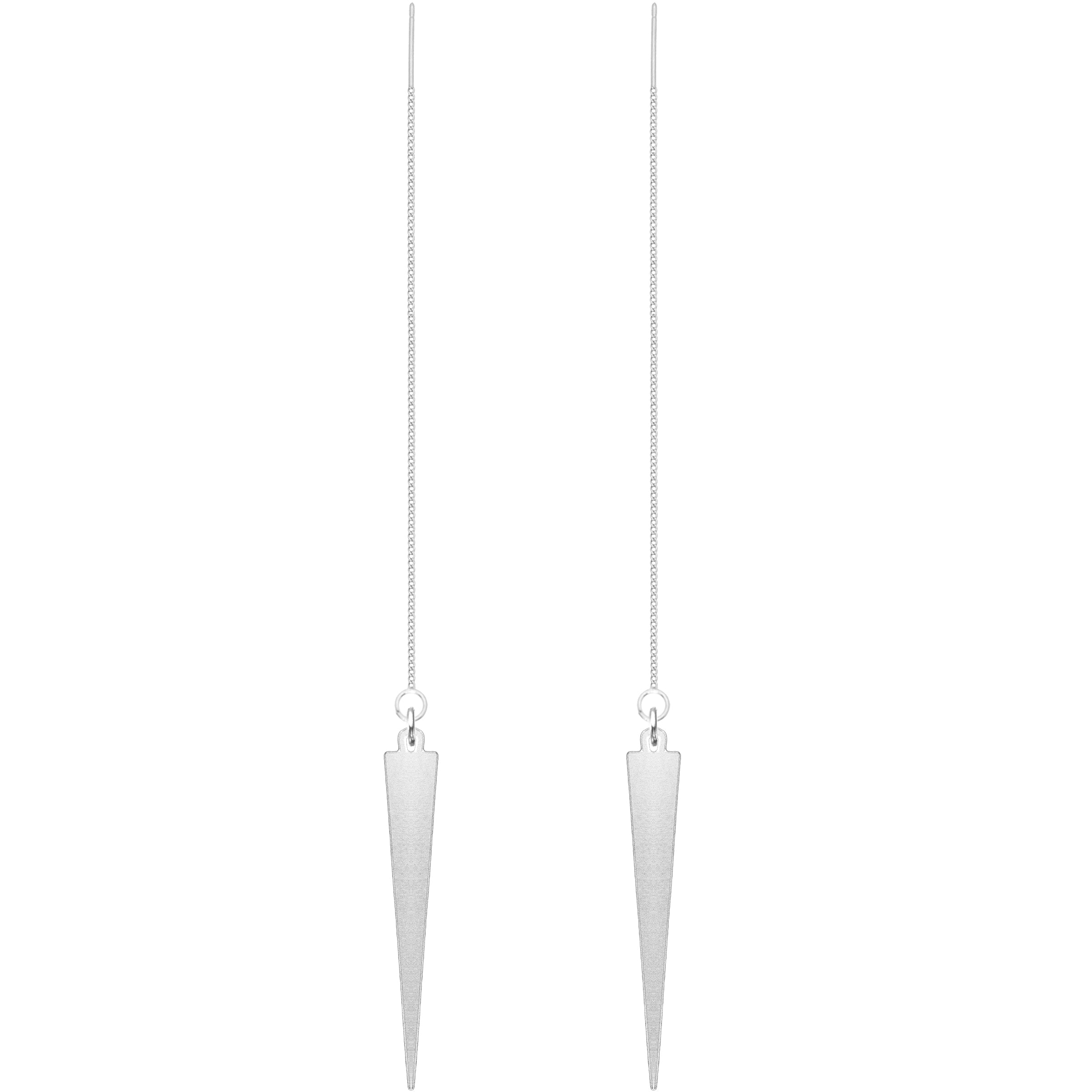 Rebel Jewelry - Chain Earrings with Spikes