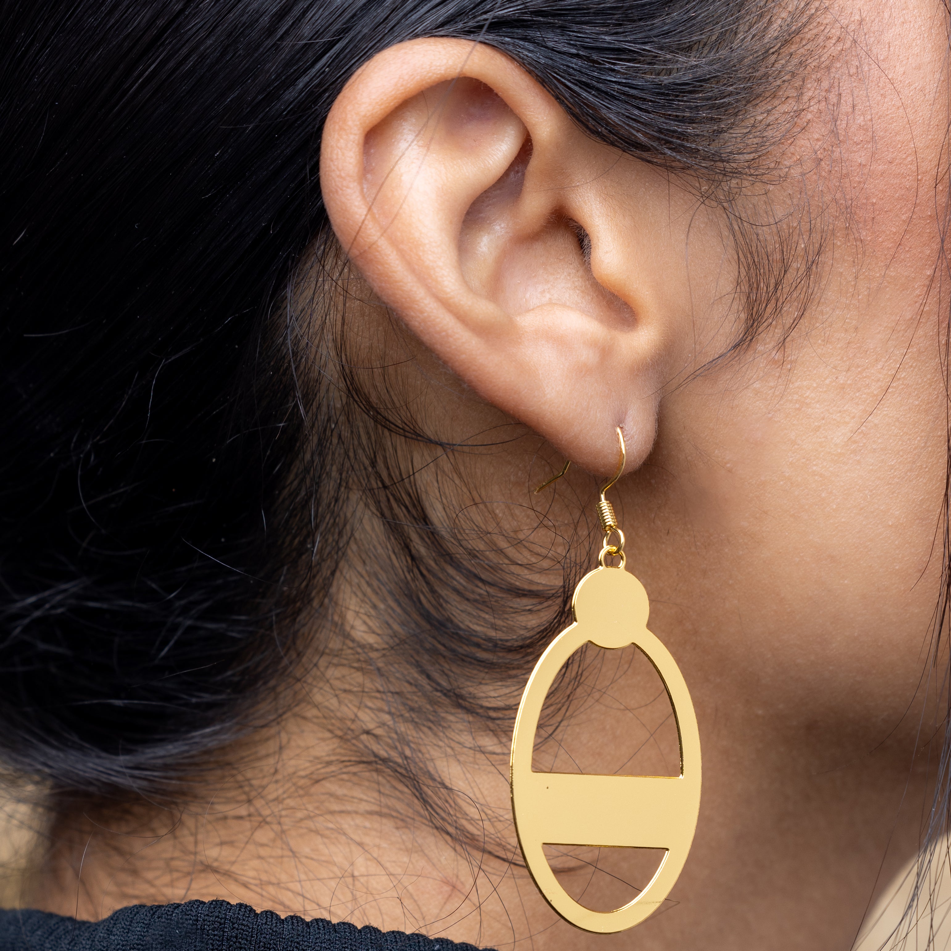 Rael Cohen Modern Art Inspired Drop Earrings In Gold