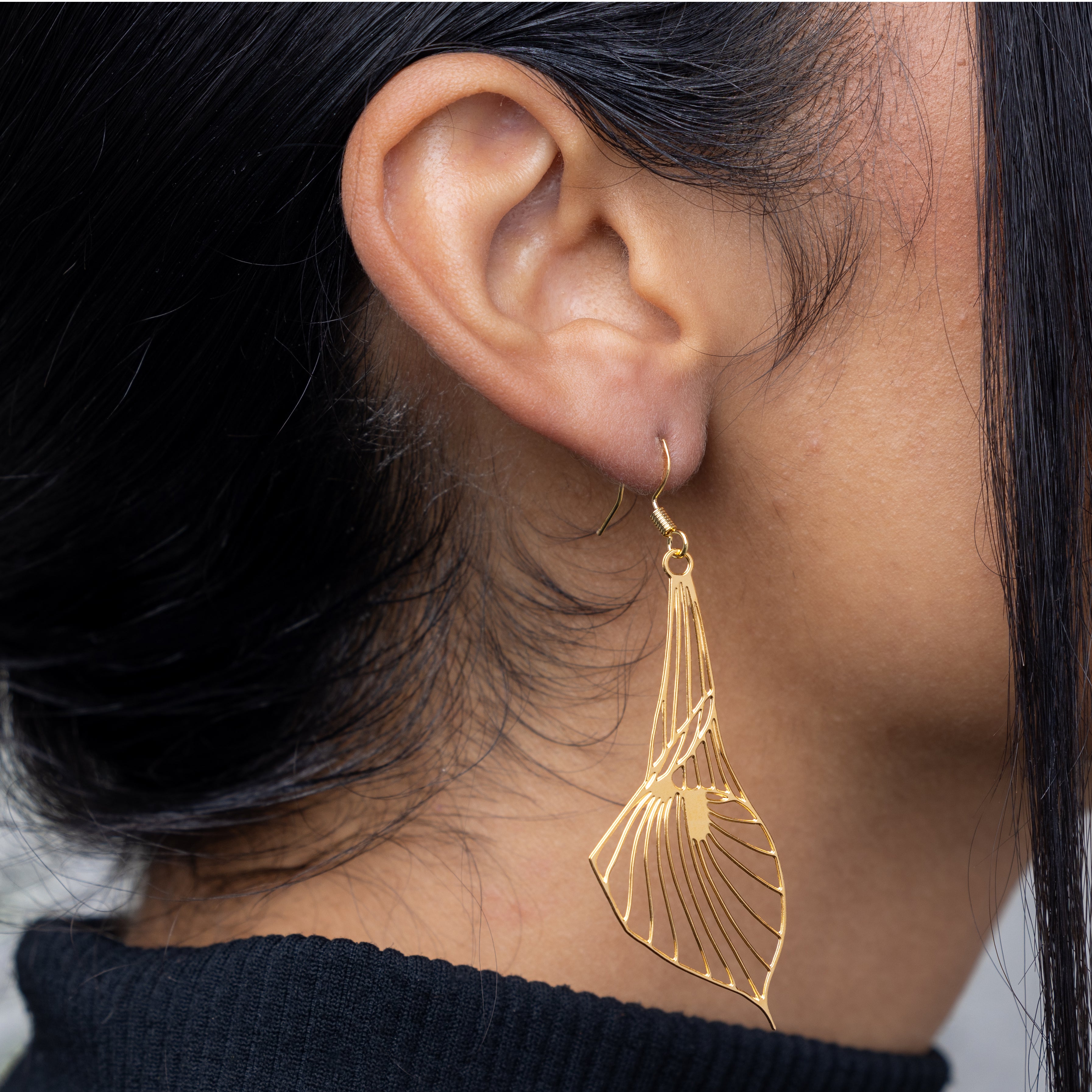 Rael Cohen Nature And Flower Inspired Calla Lily Earrings In Gold