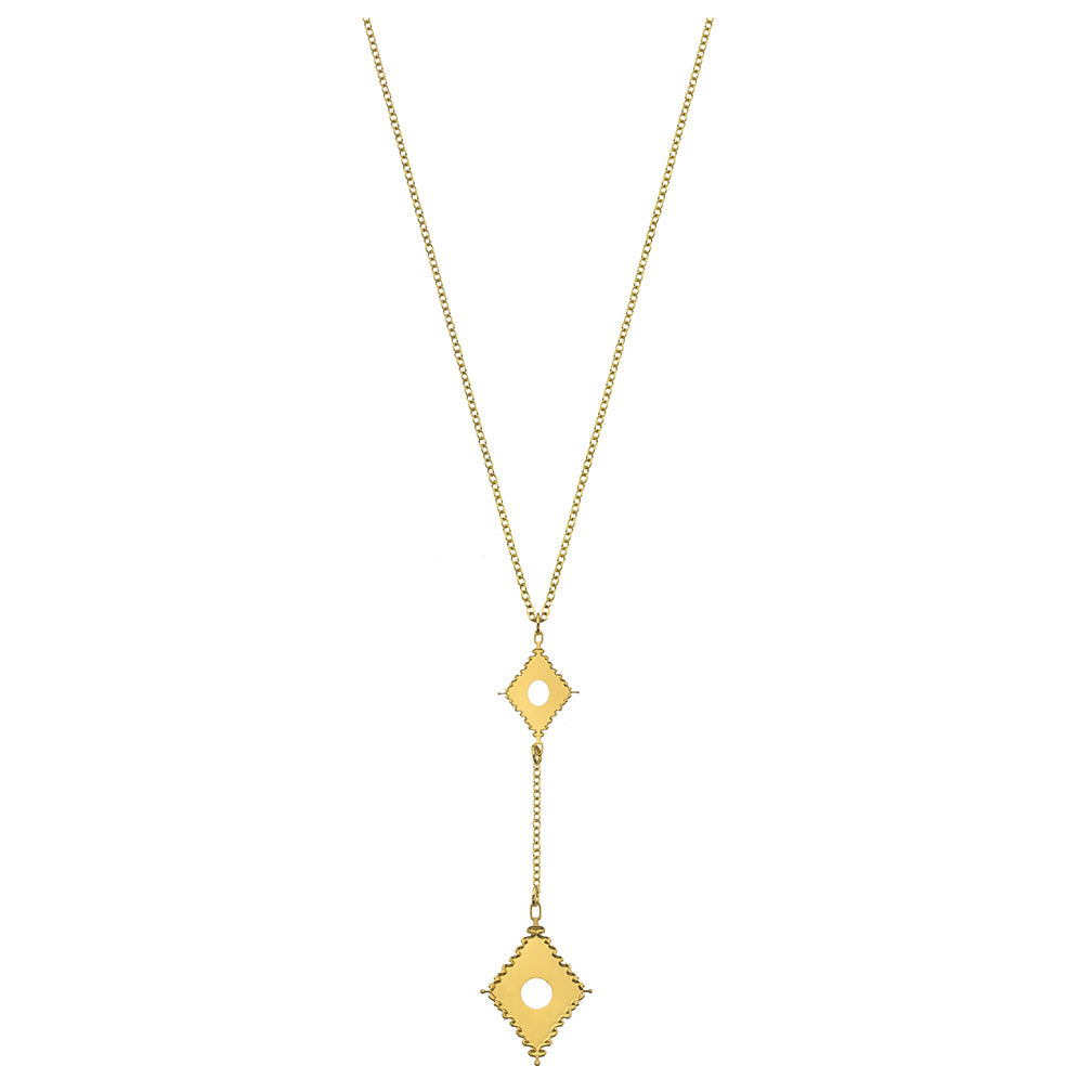 Rael Cohen Diamond Shaped Lavaliere Drop Necklace In Gold