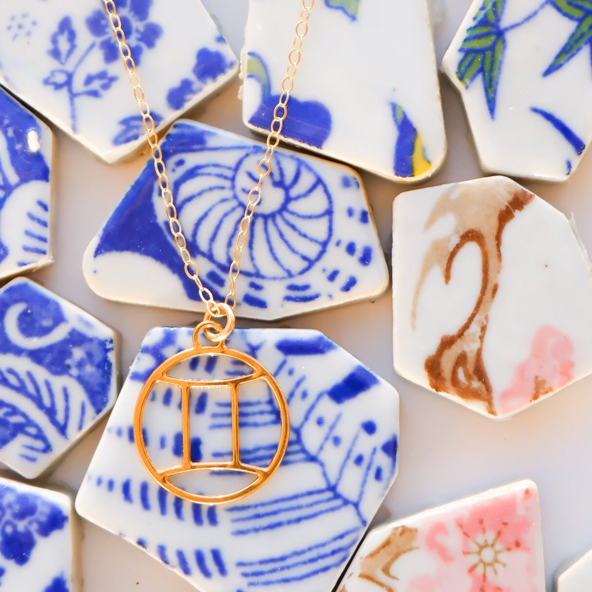Rael Cohen Zodiac Inspired Gemini Necklace In Gold
