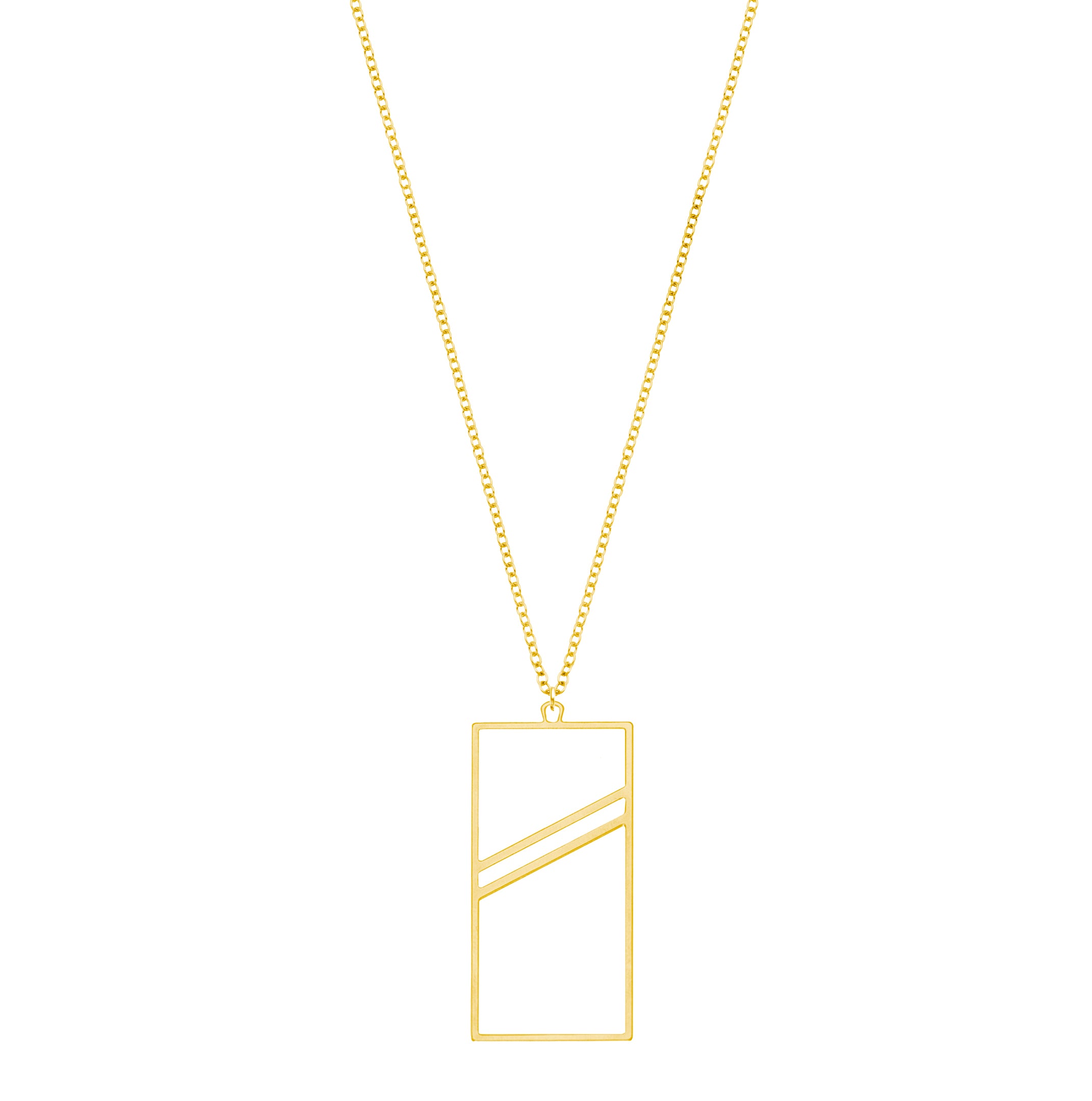 Rael Cohen Mens Simple Geometric Necklace In Gold
