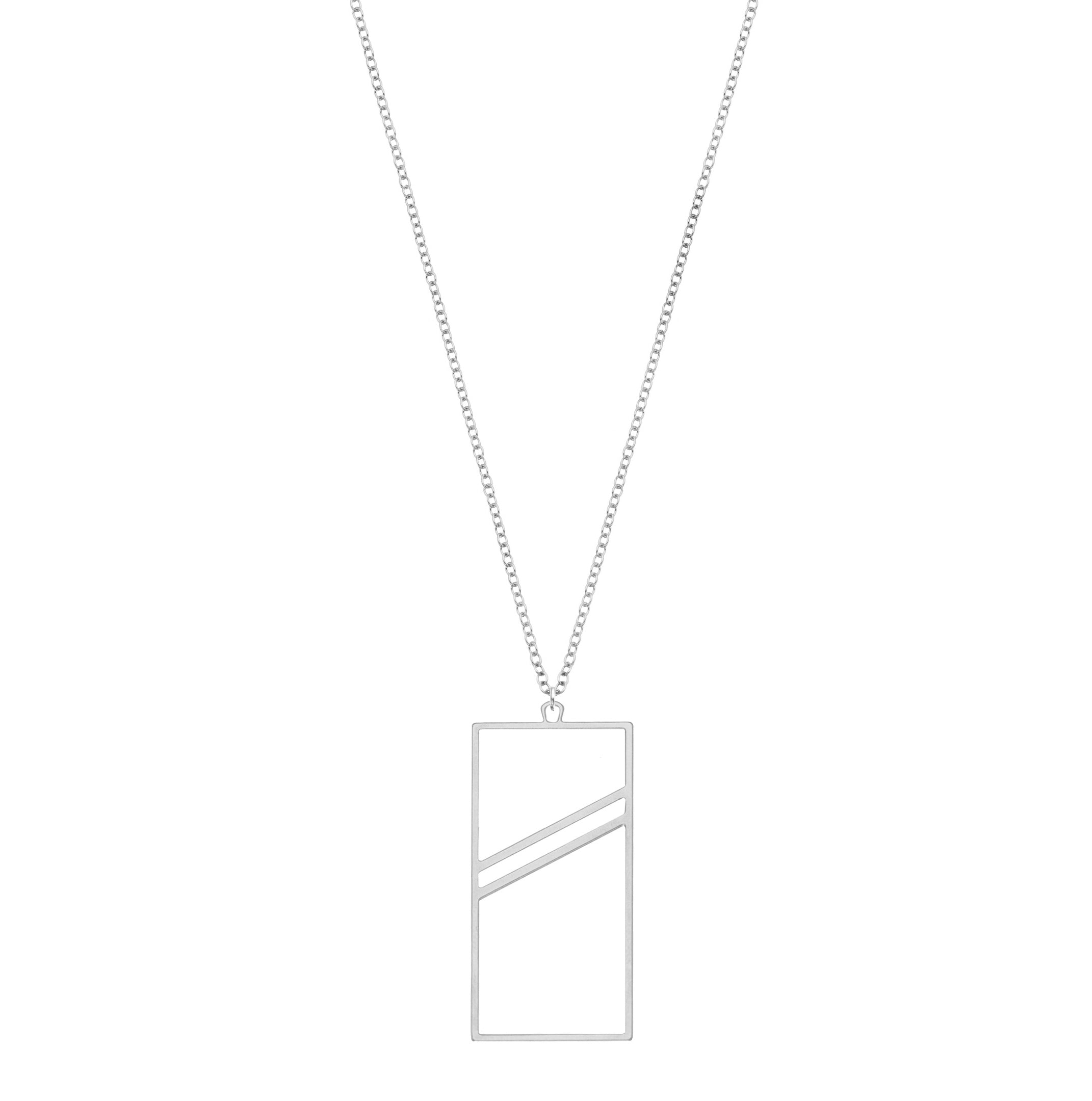 Rael Cohen Simple Mens Geometric Necklace In Silver