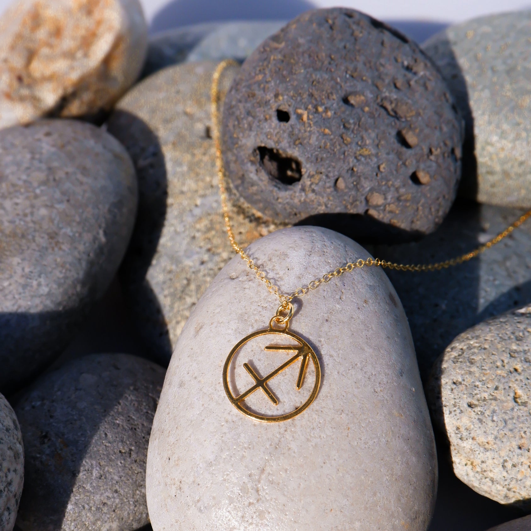 Rael Cohen Zodiac Inspired Sagittarius Astrology Necklace in Gold
