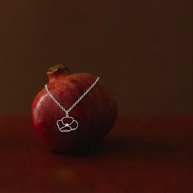 Silver Buttercup Necklace