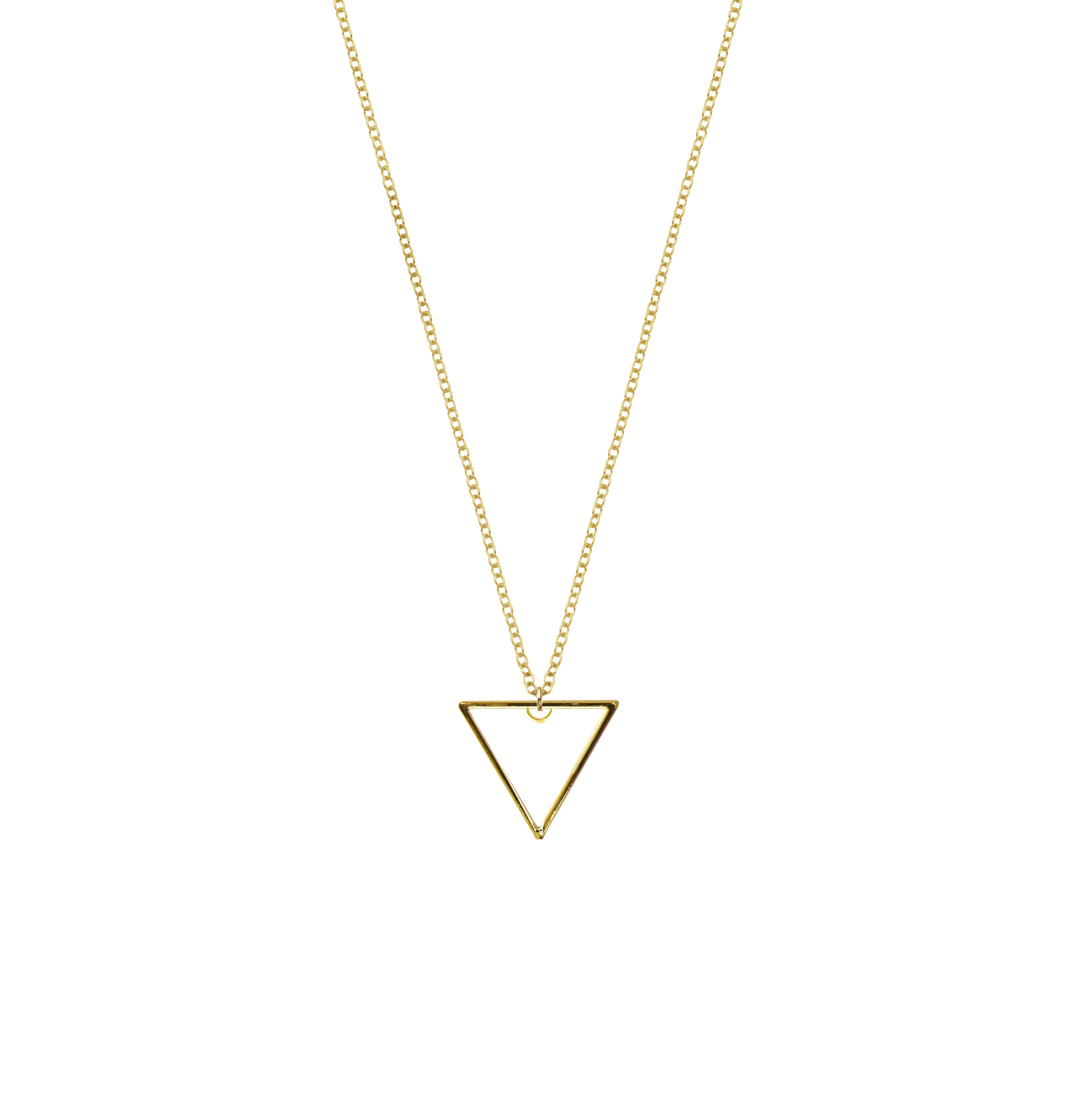 simple triangle necklace