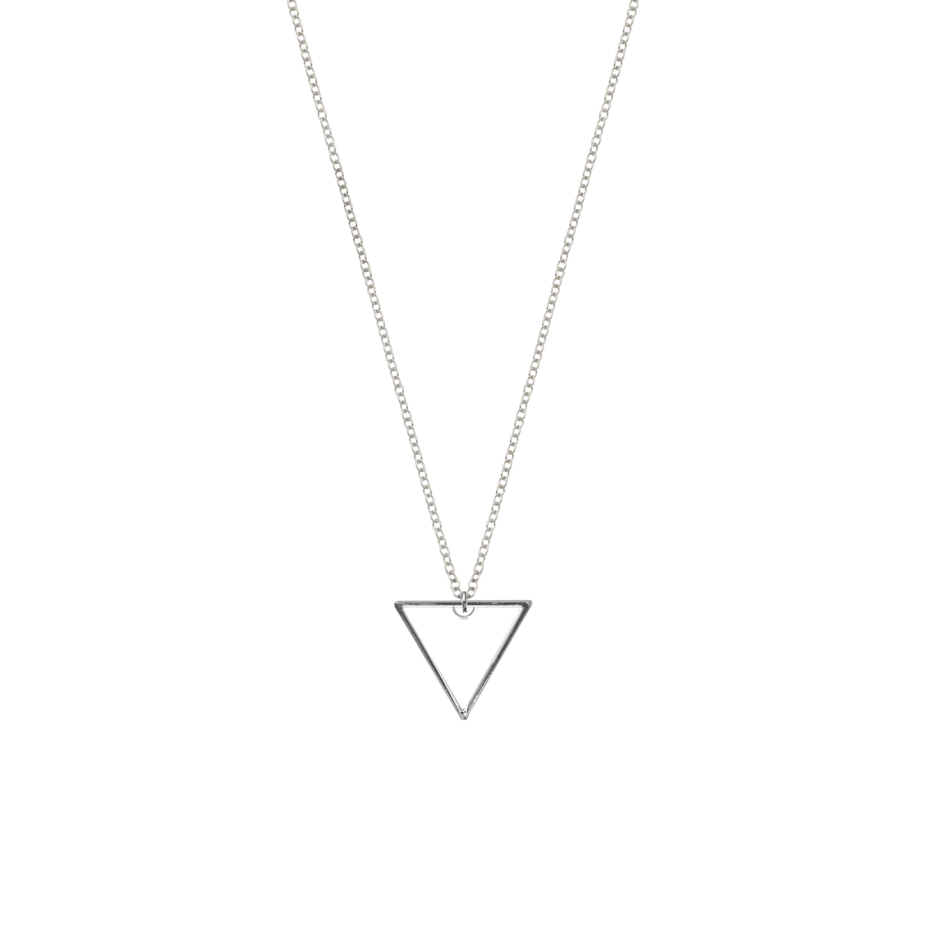 simple triangle necklace