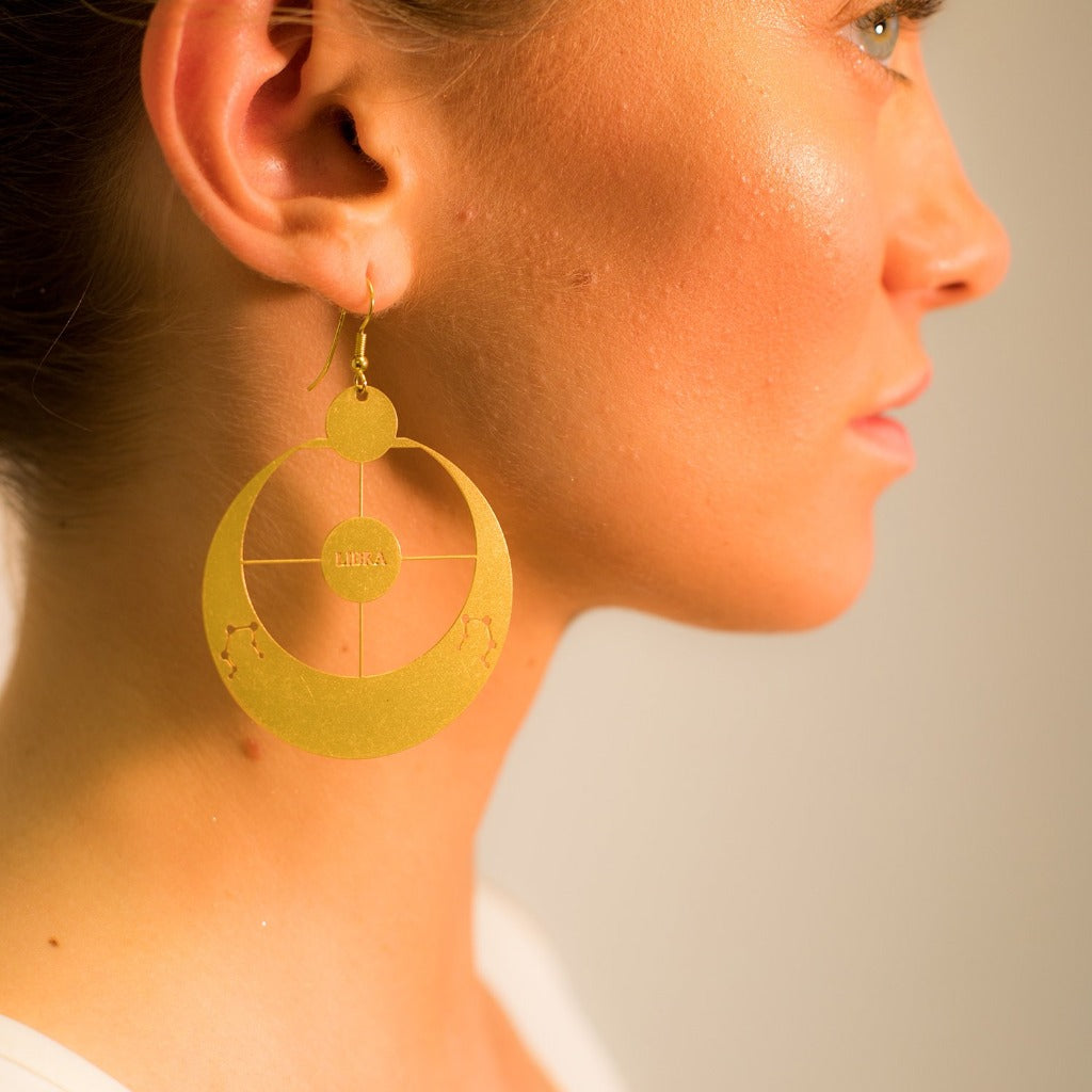 Rael Cohen Zodiac Inspired Libra Constellation Earrings In Gold