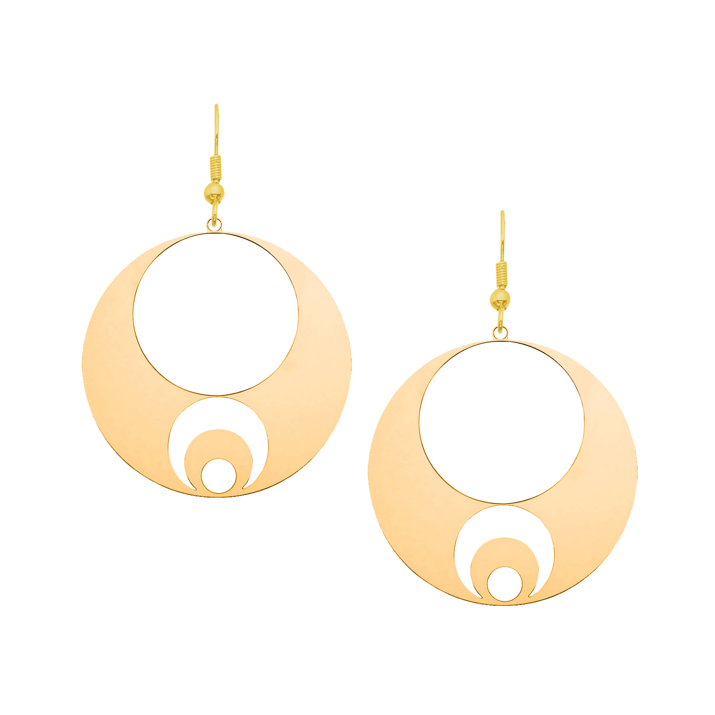 Orbital Moon Drop Earrings