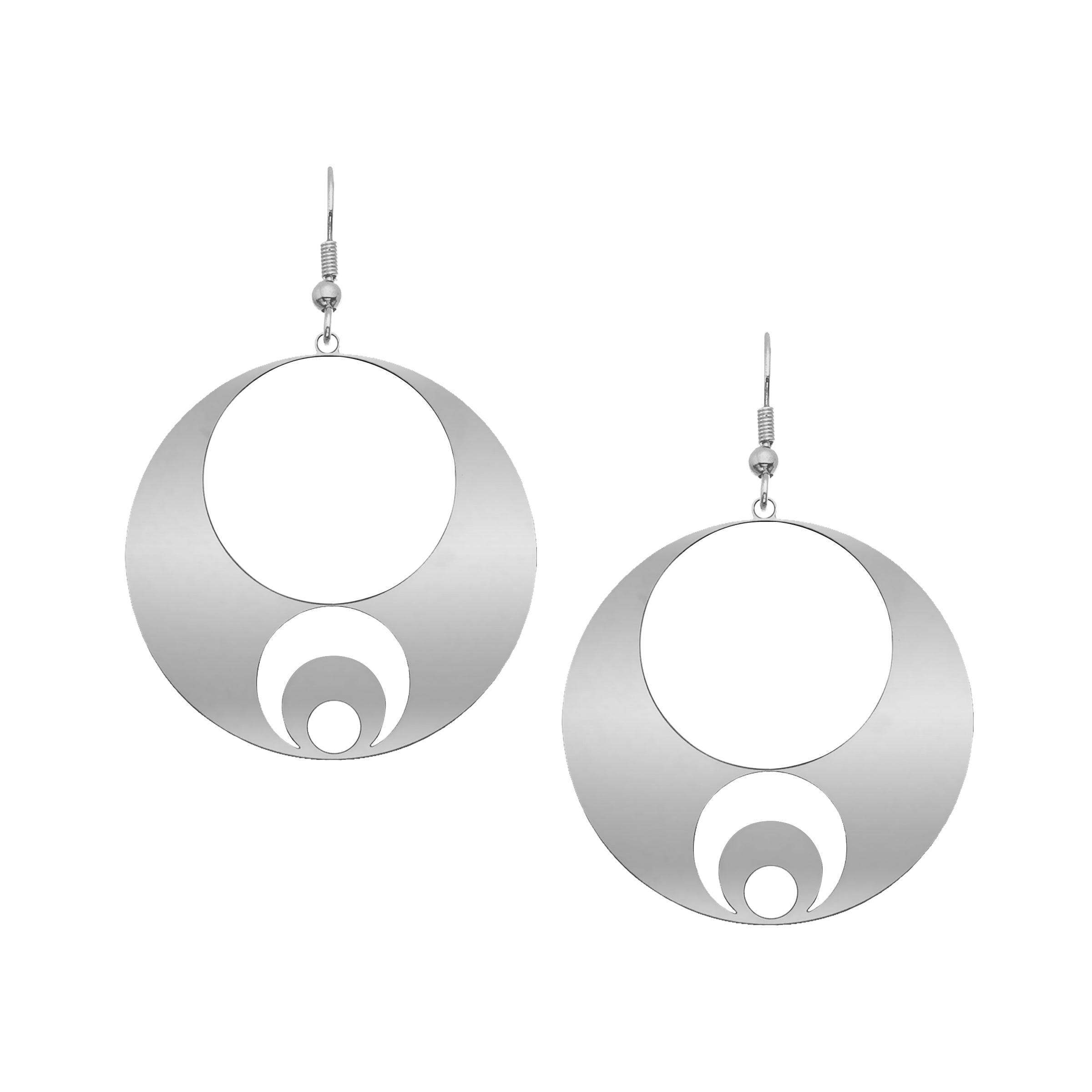 Orbital Moon Drop Earrings