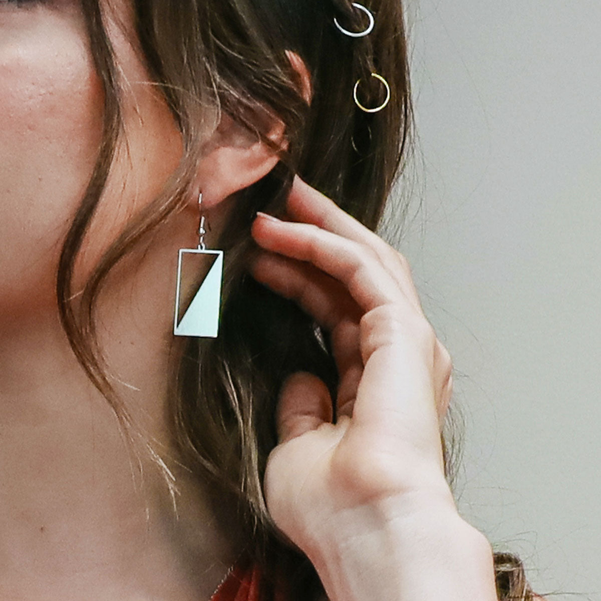 Rael Cohen Geometric Angle Inspired Necklace Silver
