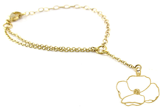 Rael Cohen Flower Charm Bracelet In Gold
