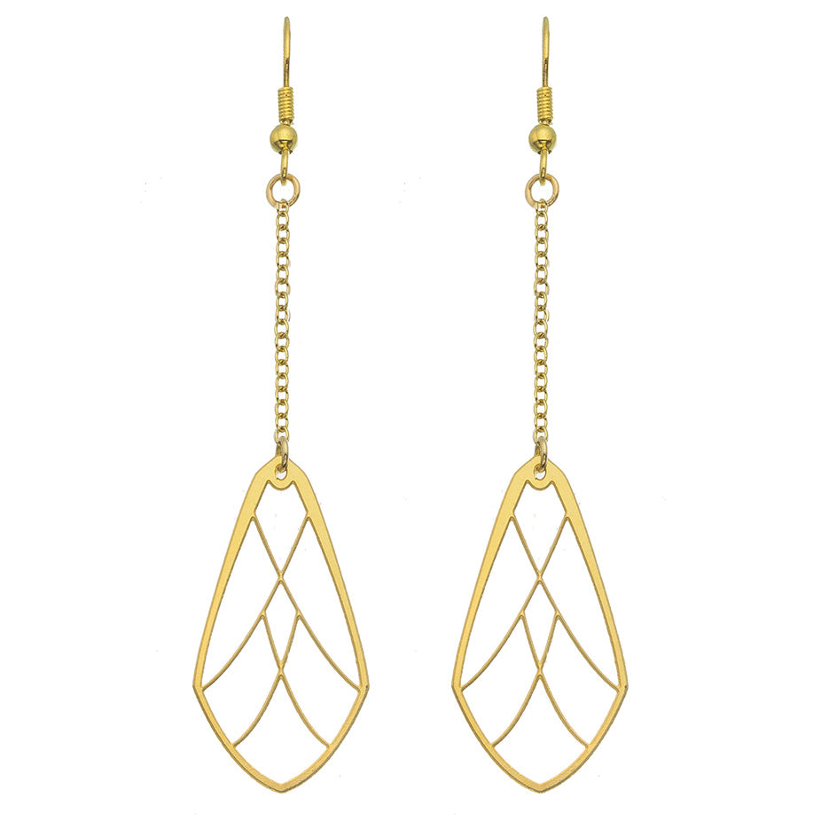 Rael Cohen Chrysalis Inspired Butterfly Drop Earrings In Gold