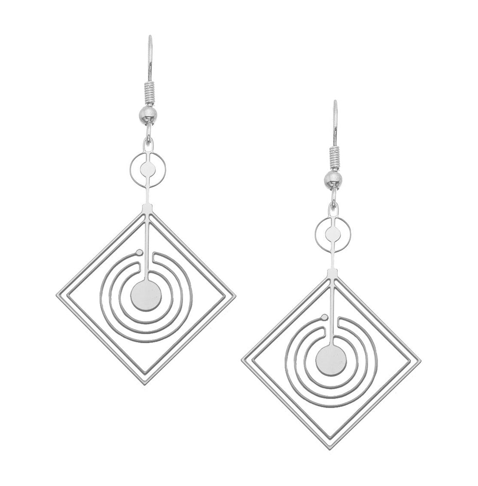 Diamond Space Frequency Earrings