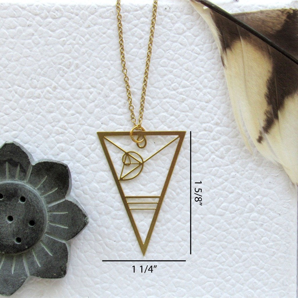 Unisex Fibonacci Golden Spiral Necklace