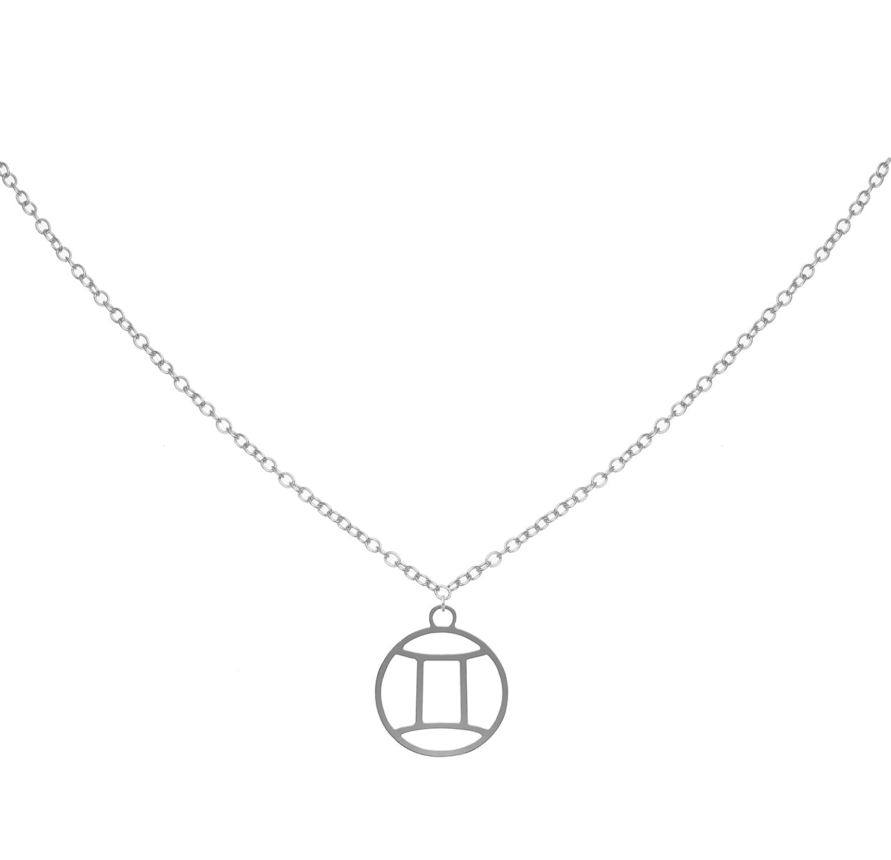 Rael Cohen Zodiac Inspired Gemini Necklace In Silver