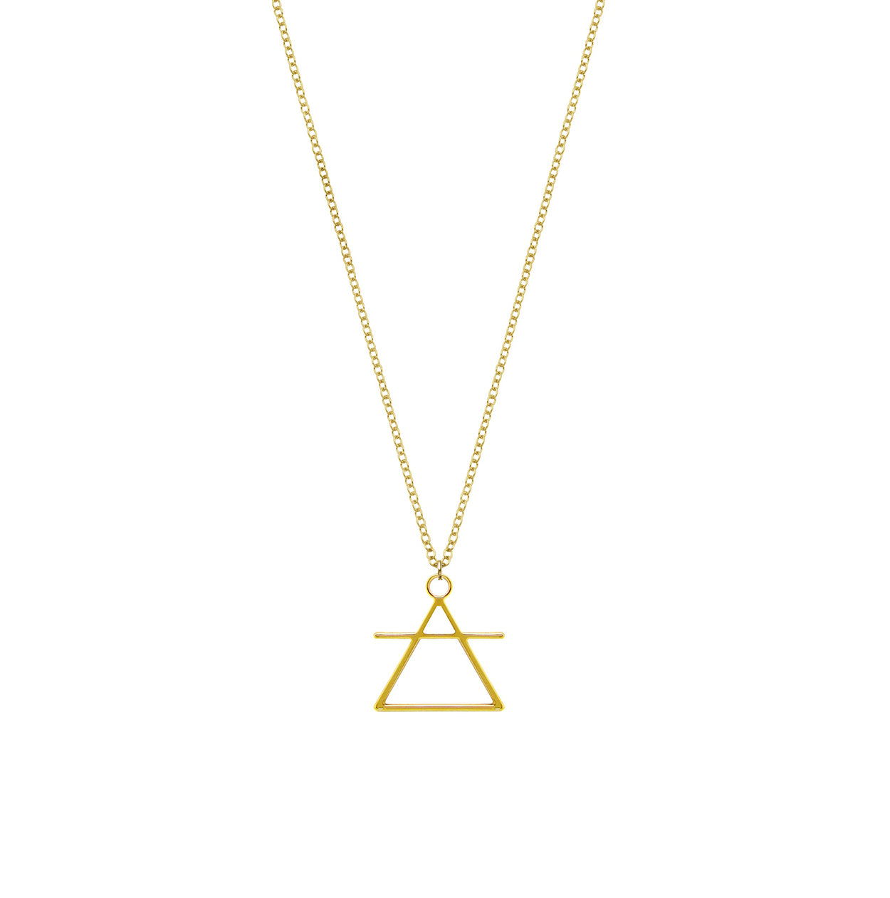 Rael Cohen Air Element Inspired Triangle Necklace In Gold