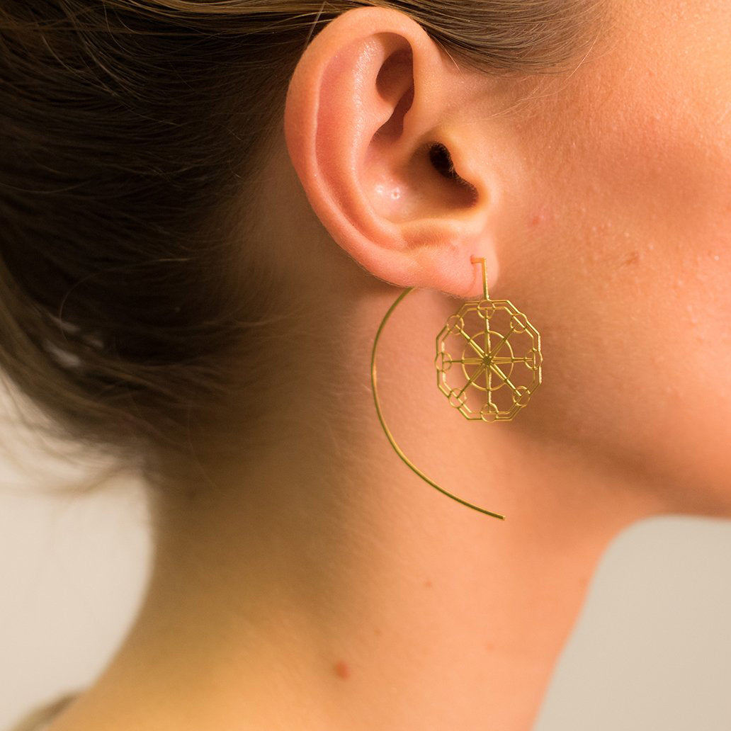 Rael Cohen Celtic Inspired Earrings In Gold