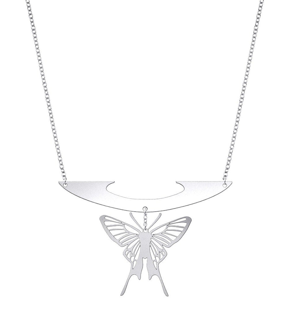 Gossamer Butterfly Statement Necklace