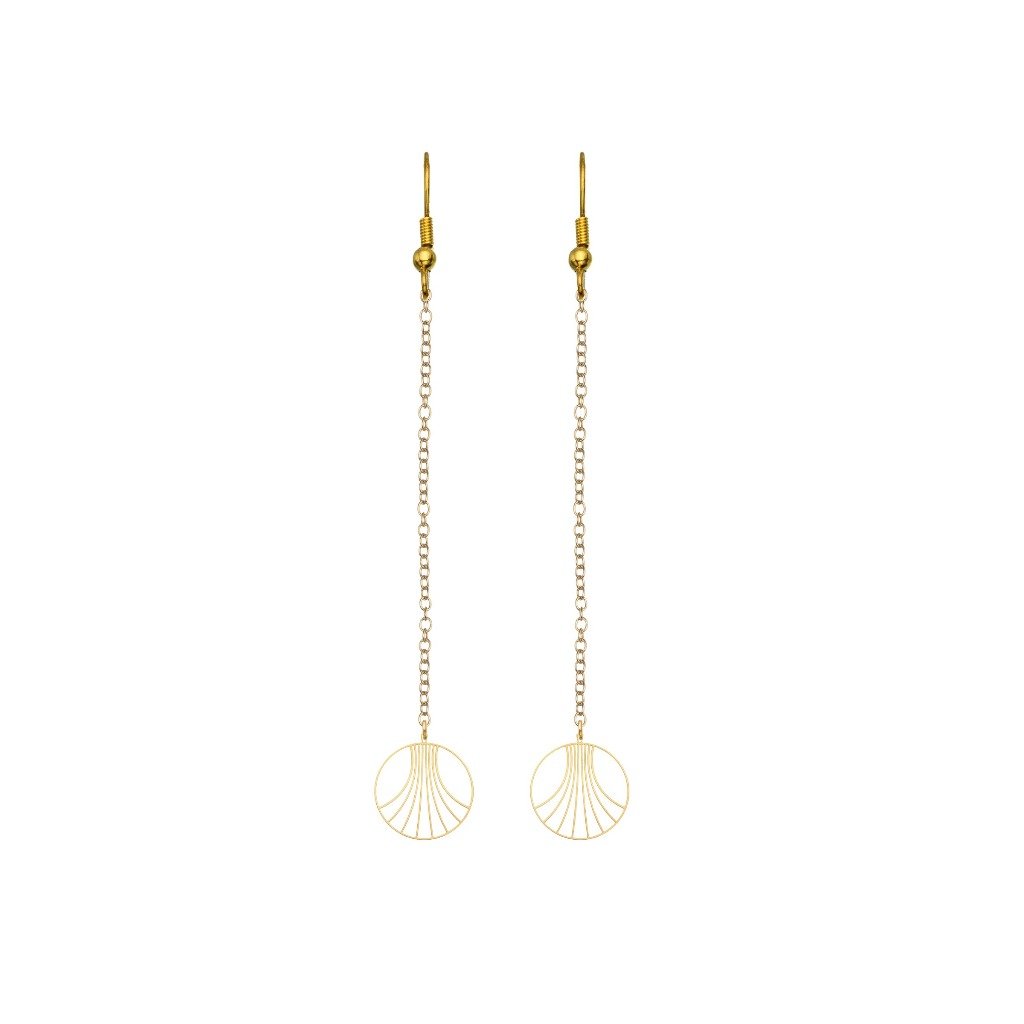 Gravity Wave Charm Earrings