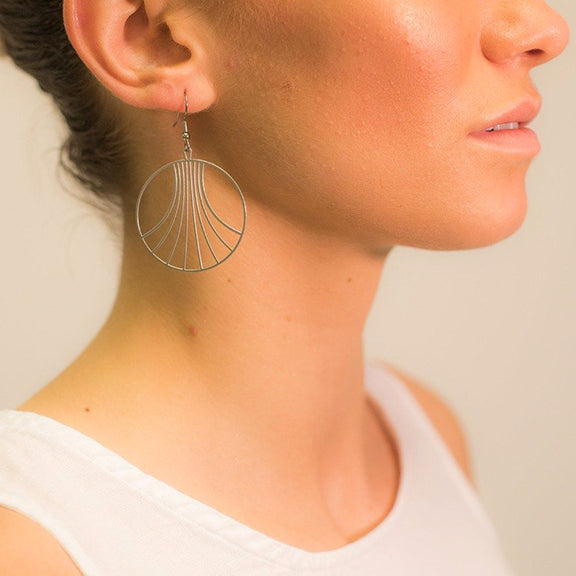 Rael Cohen Gravity Wave Drop Earrings In Silver