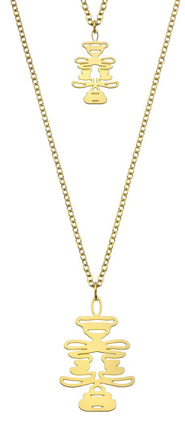 Mayan Necklace | Twin-Star Symbol