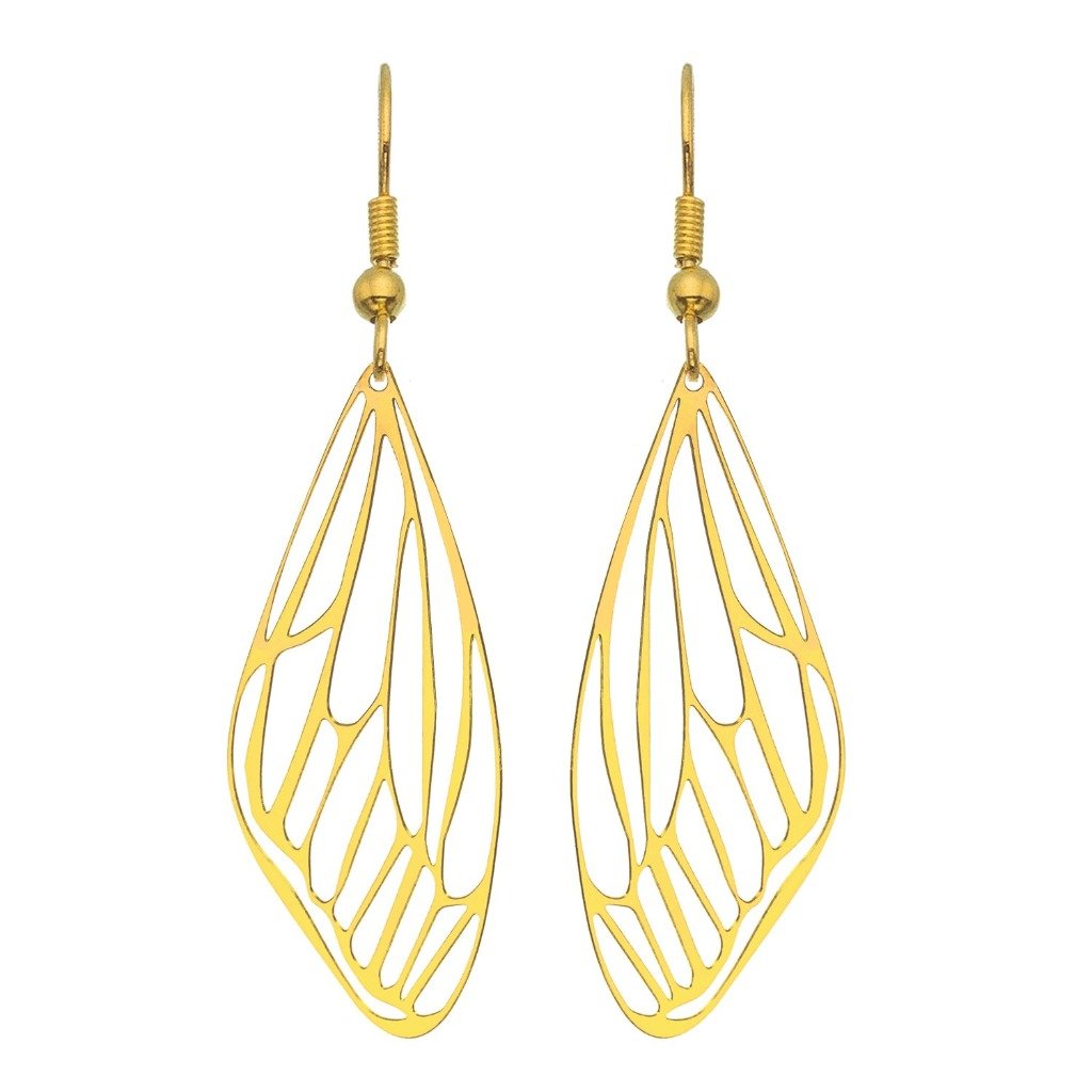 Monarch Butterfly Wing Earrings