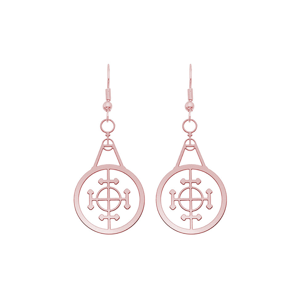 Rael Cohen Egyptian Arabian And Greek Inspired Alchemy Earrings In Rose Gold