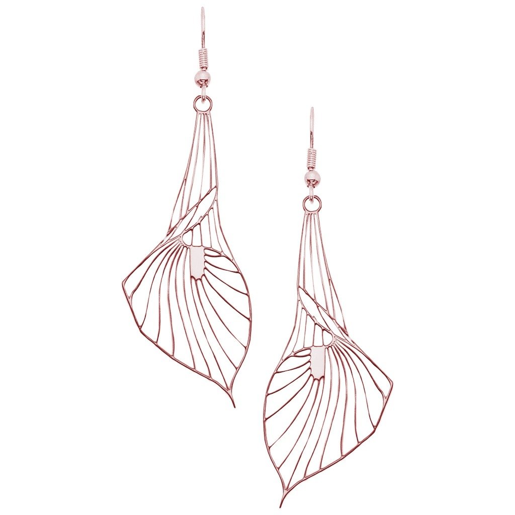 Rael Cohen Calla Lily Drop Earrings In Rose Gold