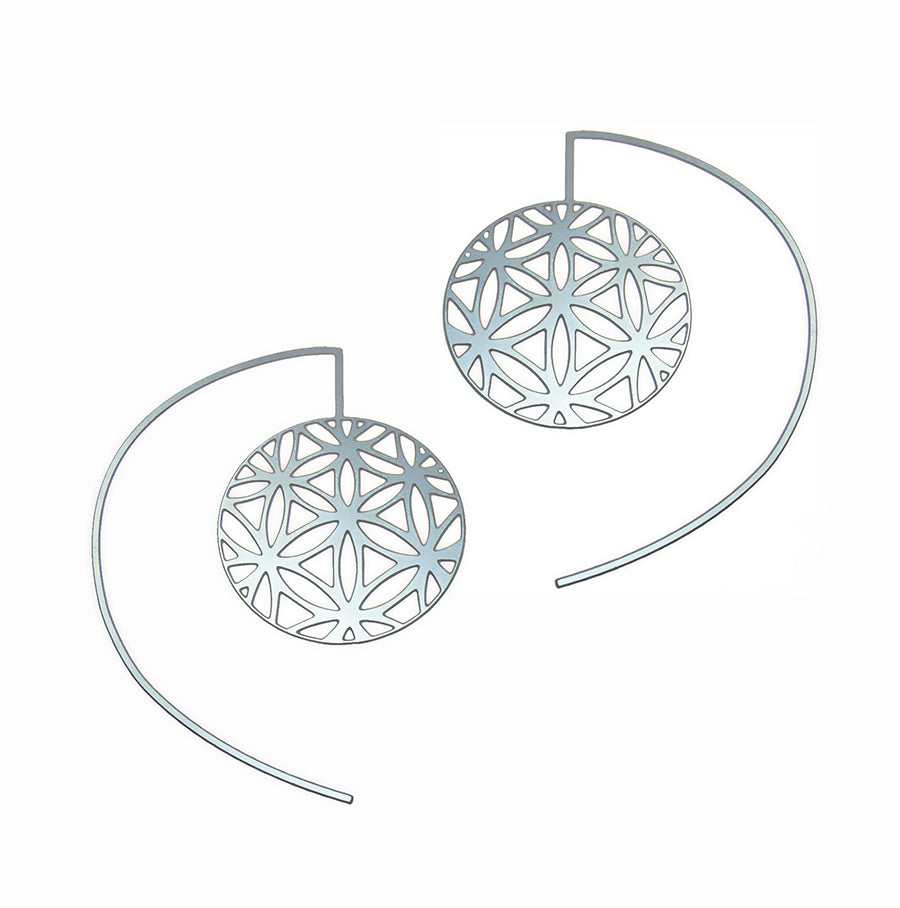 Rael Cohen Seed Of Life Statement Earrings In Silver