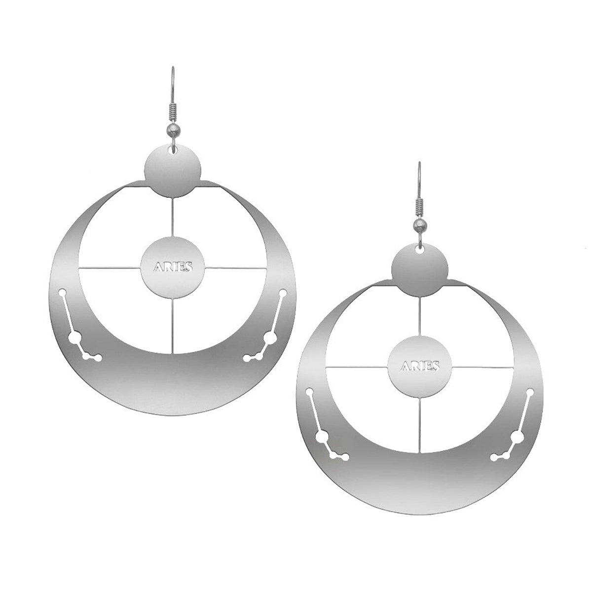 Rael Cohen Zodiac Sign Inspired Statement Earrings Aries In Silver